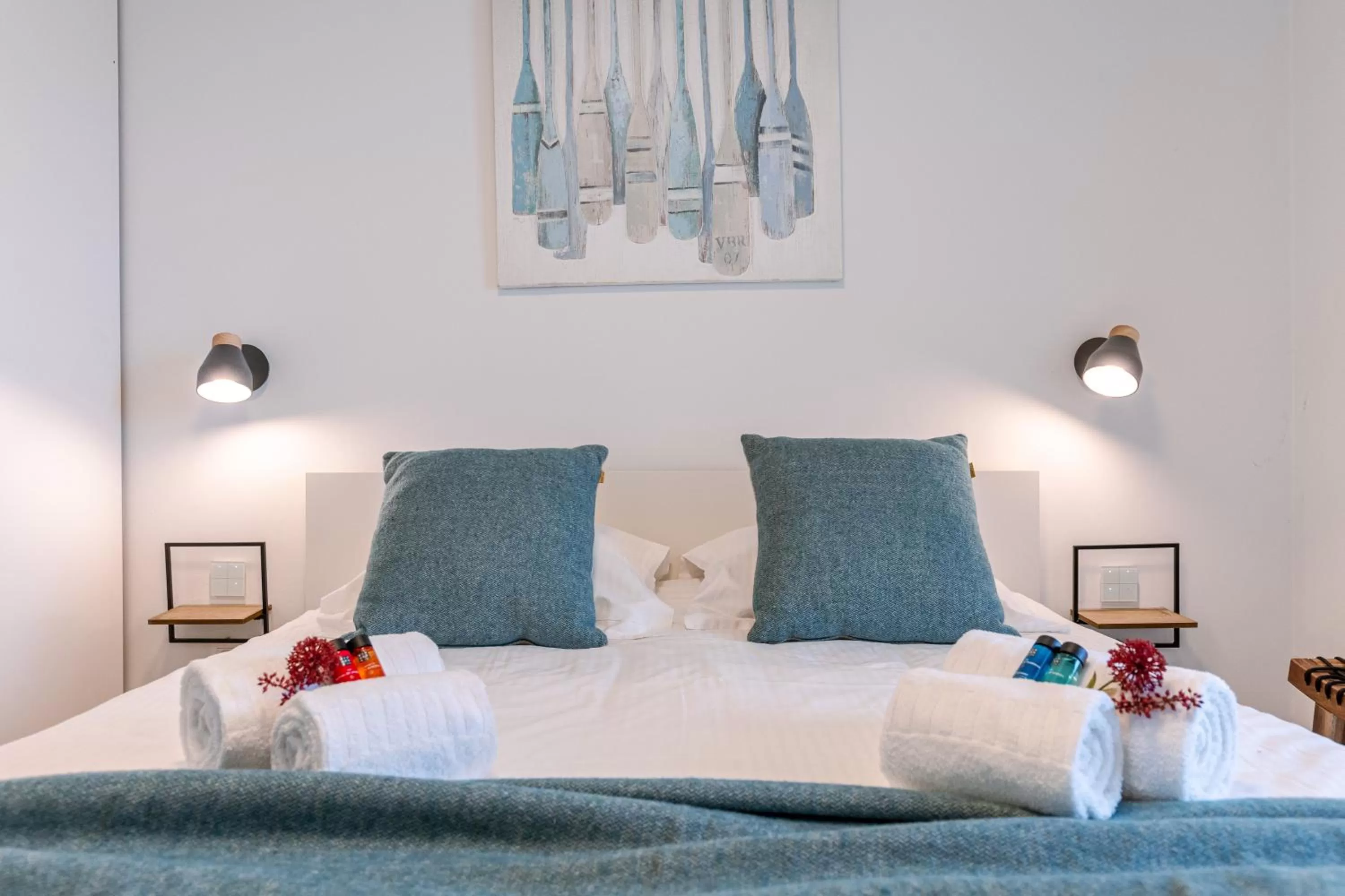 Bedroom, Bed in Whaaw Westende-bad