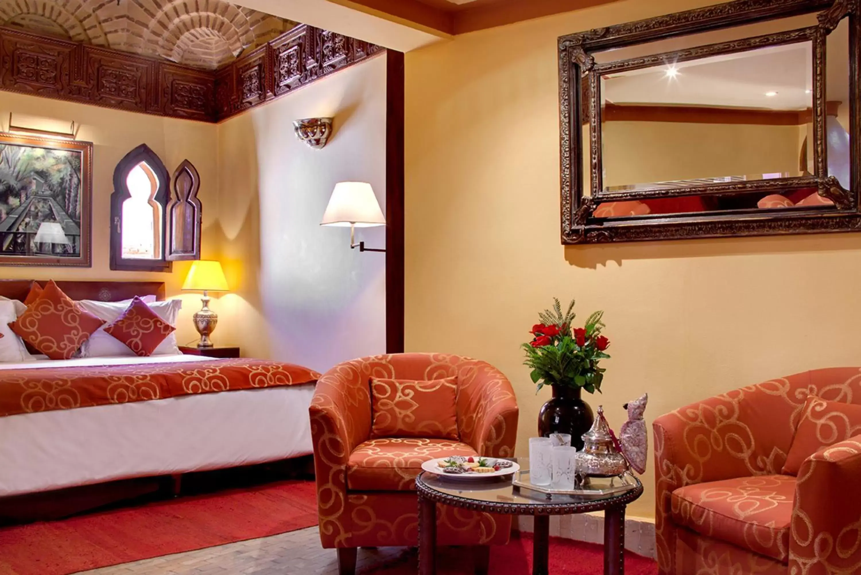 Bed in La Maison Arabe Hotel, Spa & Cooking Workshops
