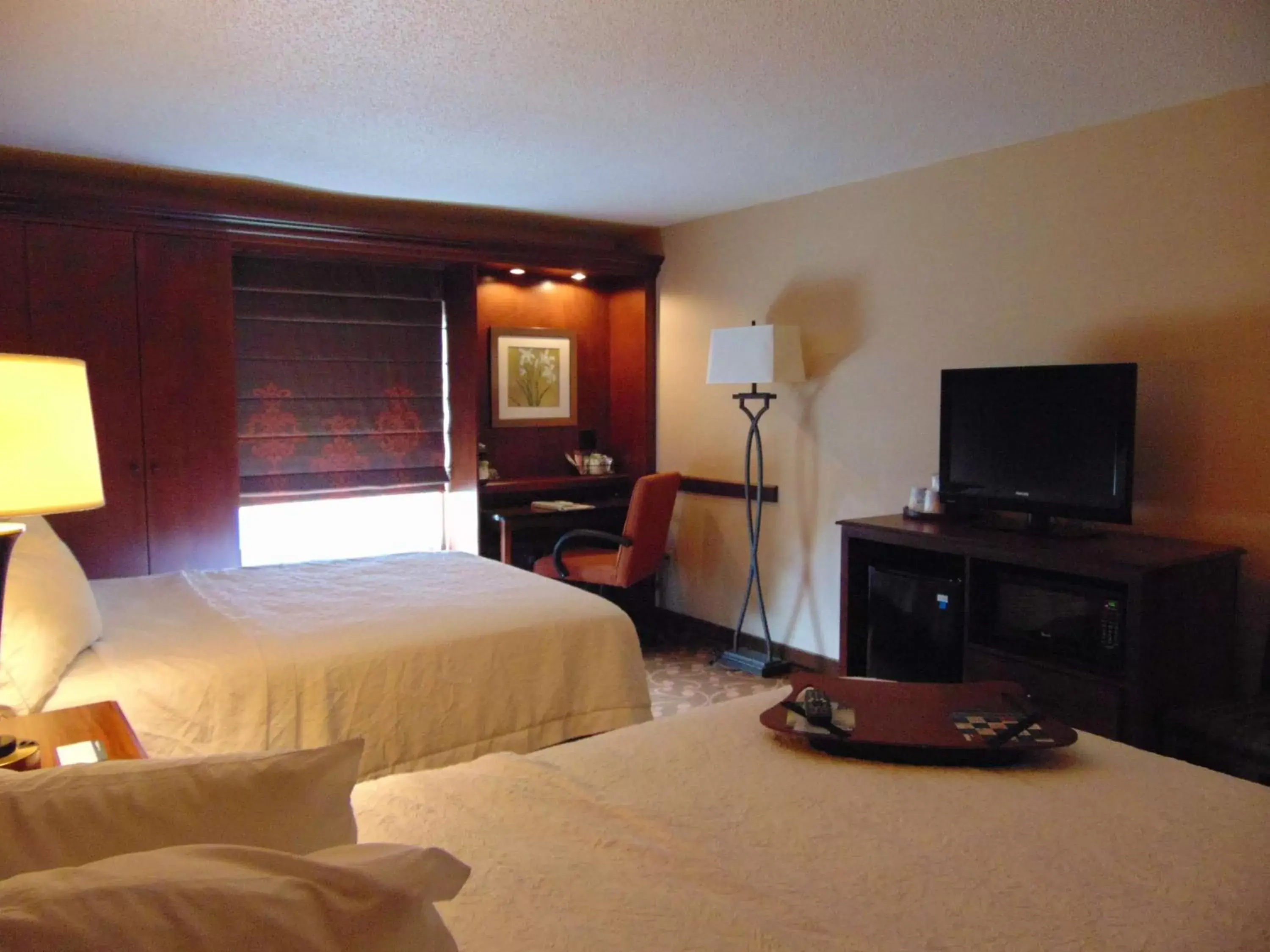 Bedroom, TV/Entertainment Center in Hampton Inn & Suites Cleveland-Southeast-Streetsboro