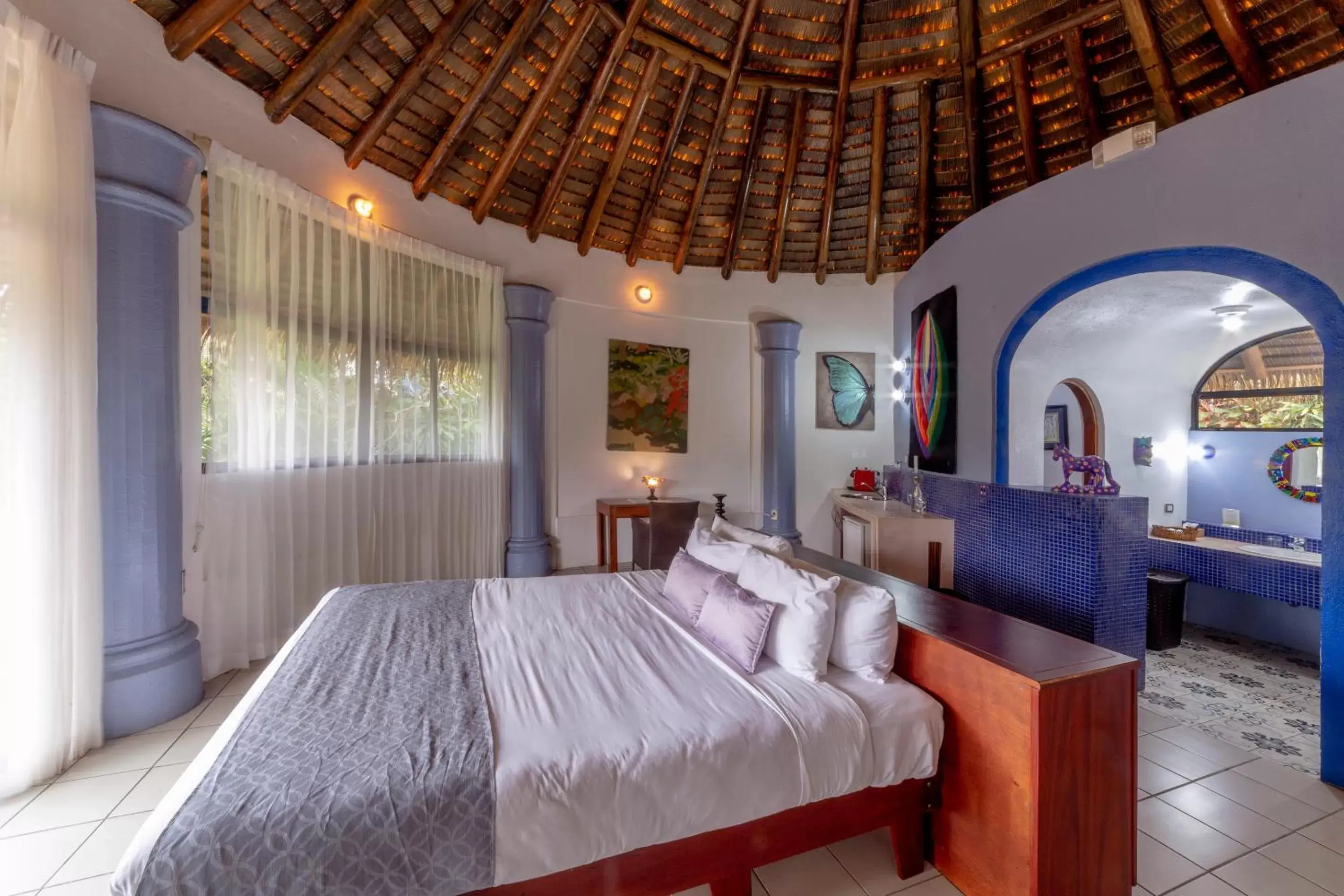 Bed in Xandari Resort & Spa