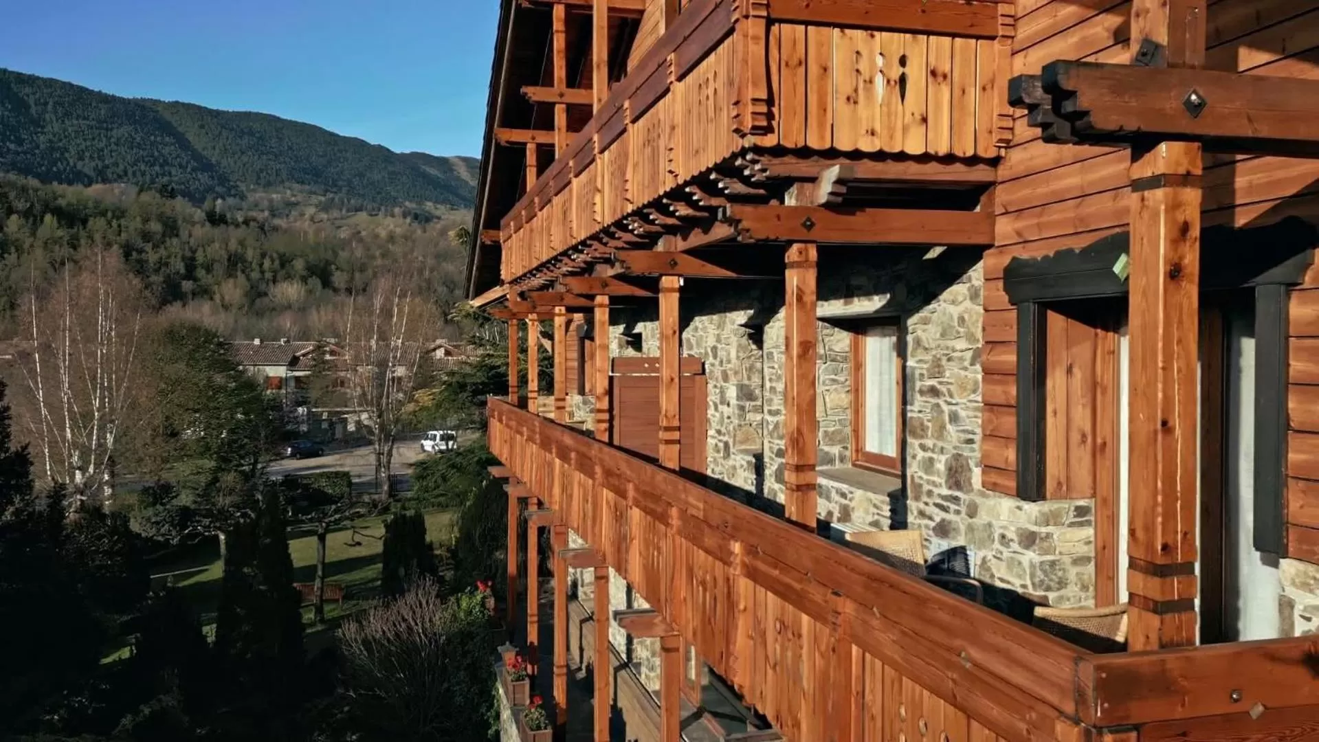 Property building in Hotel Grèvol Spa