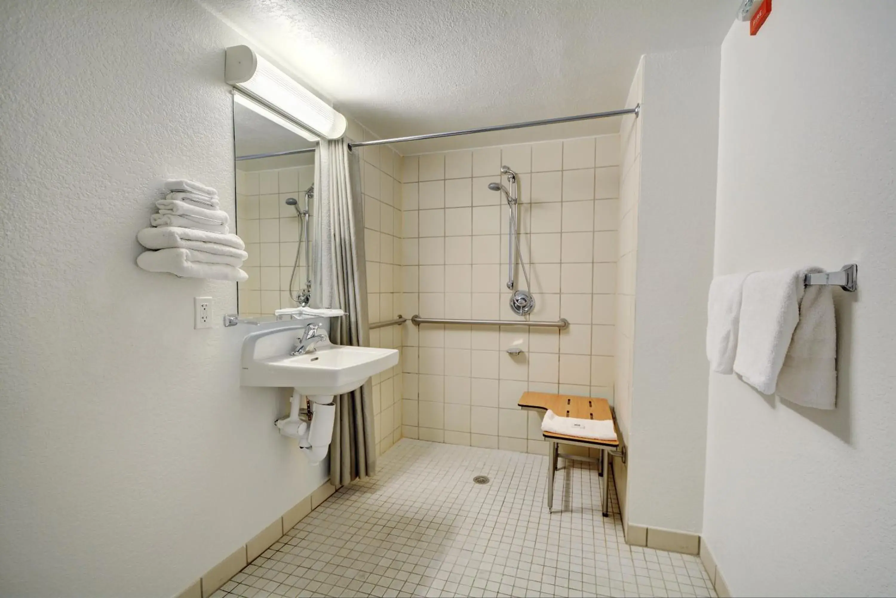 Bathroom in Motel 6-Newport, RI