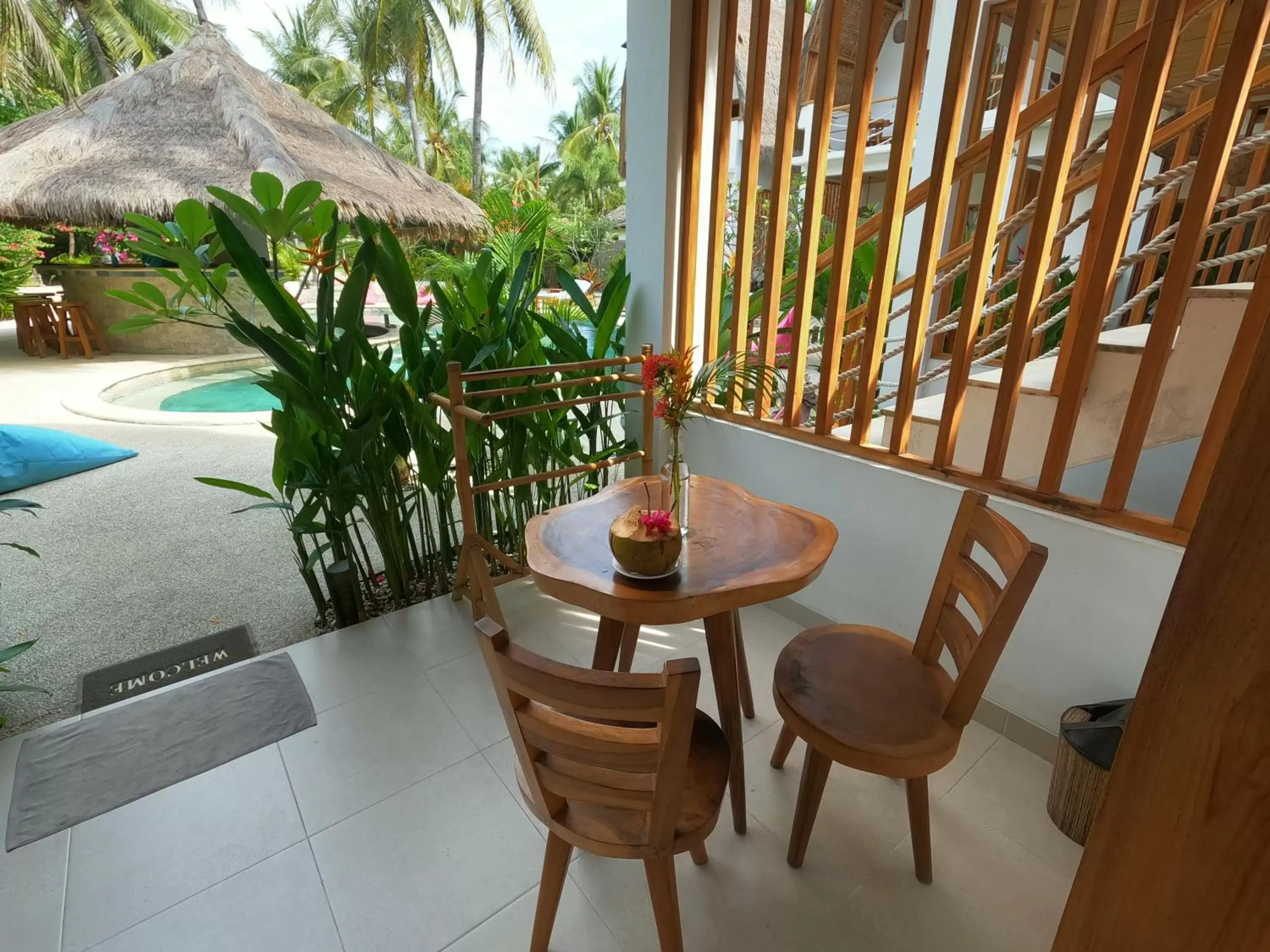 Patio, Pool View in Coco Cabana