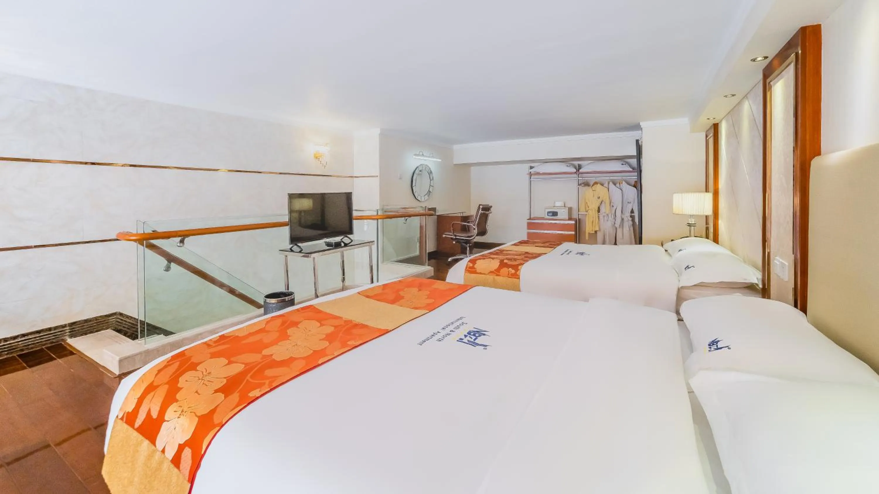 Bedroom, Bed in South & North International Apartment Beijing Road