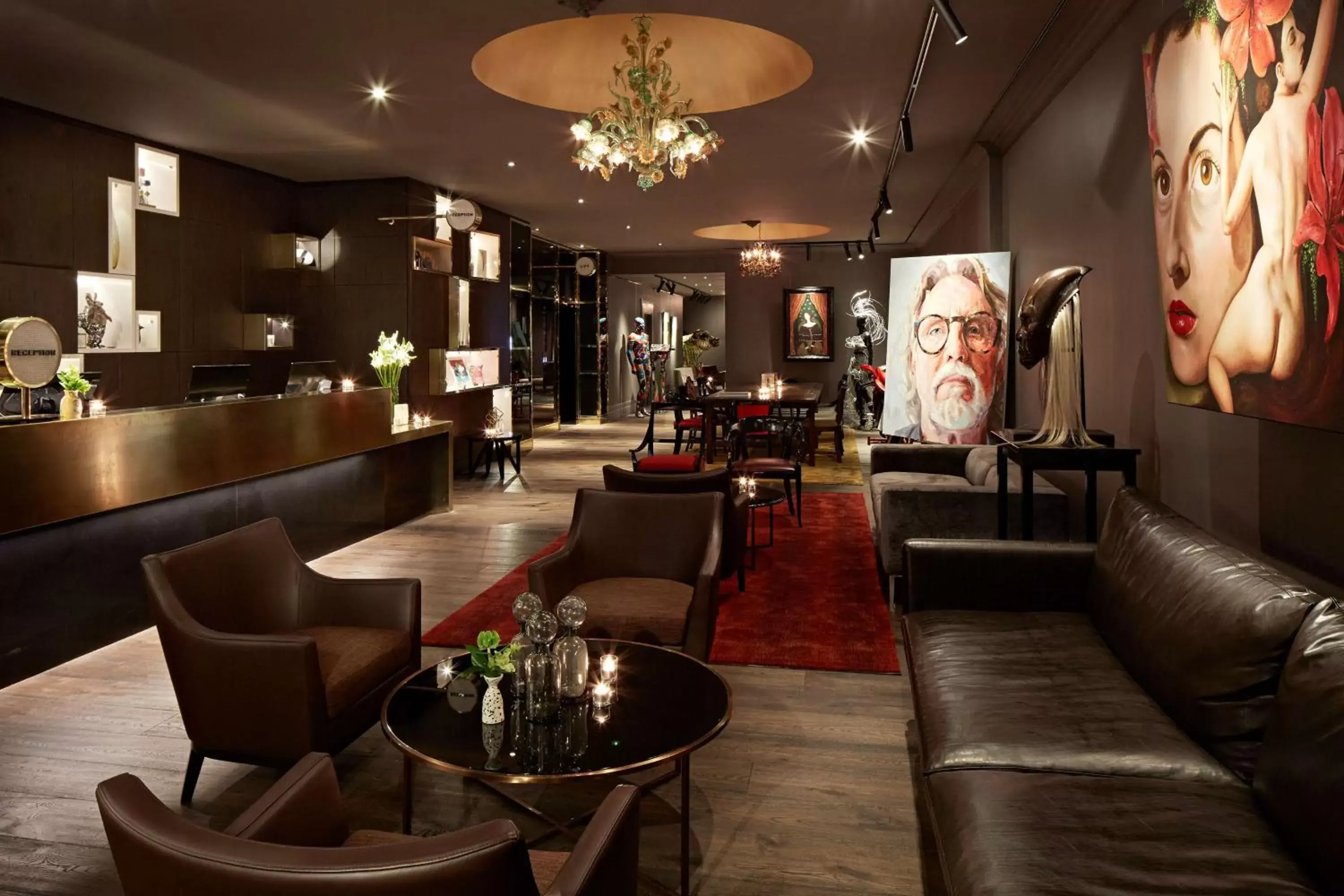 Lobby or reception in QT Wellington Lobby or reception in QT Wellington