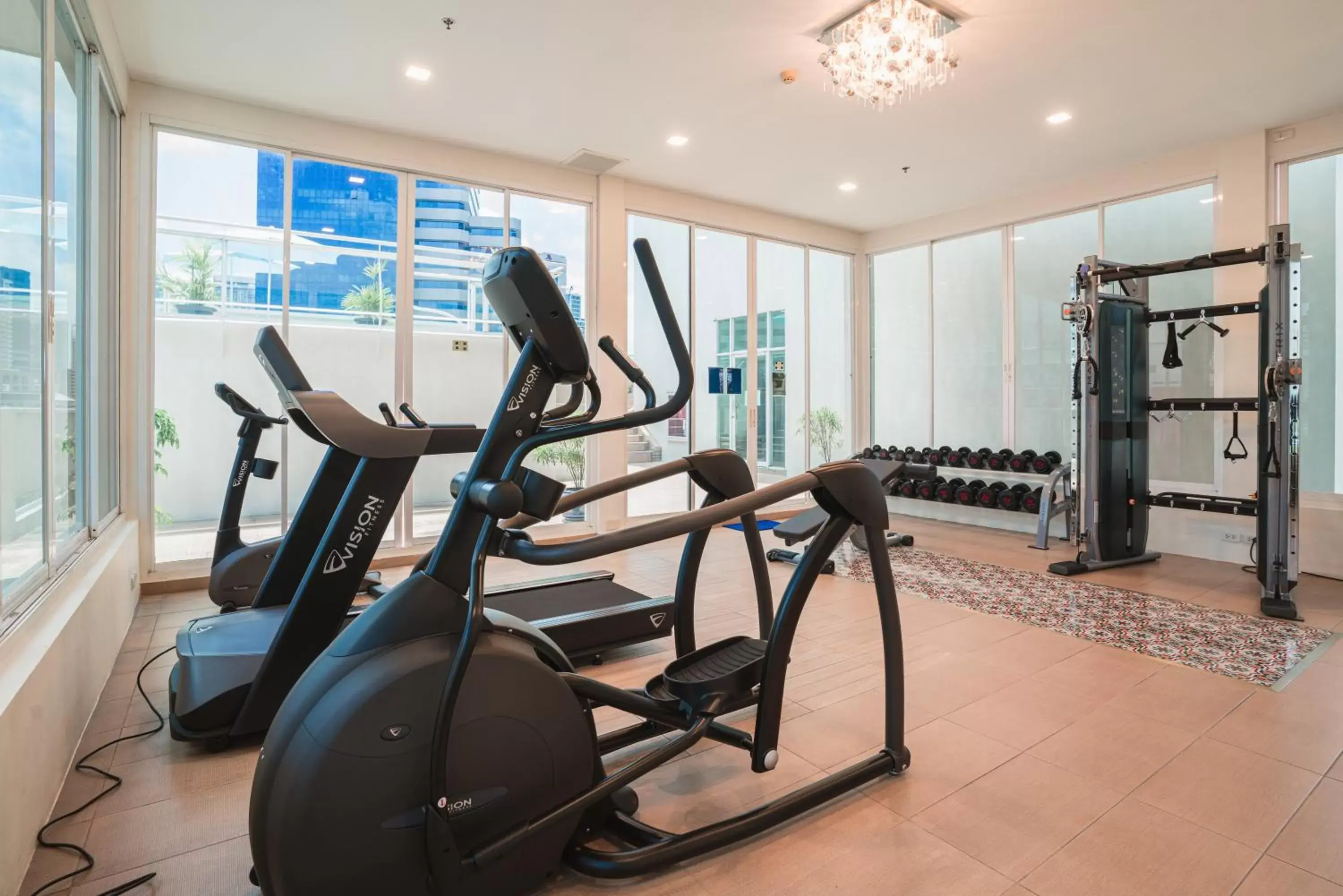 Fitness centre/facilities in The Bless Hotel and Residence Fitness centre/facilities in The Bless Hotel and Residence
