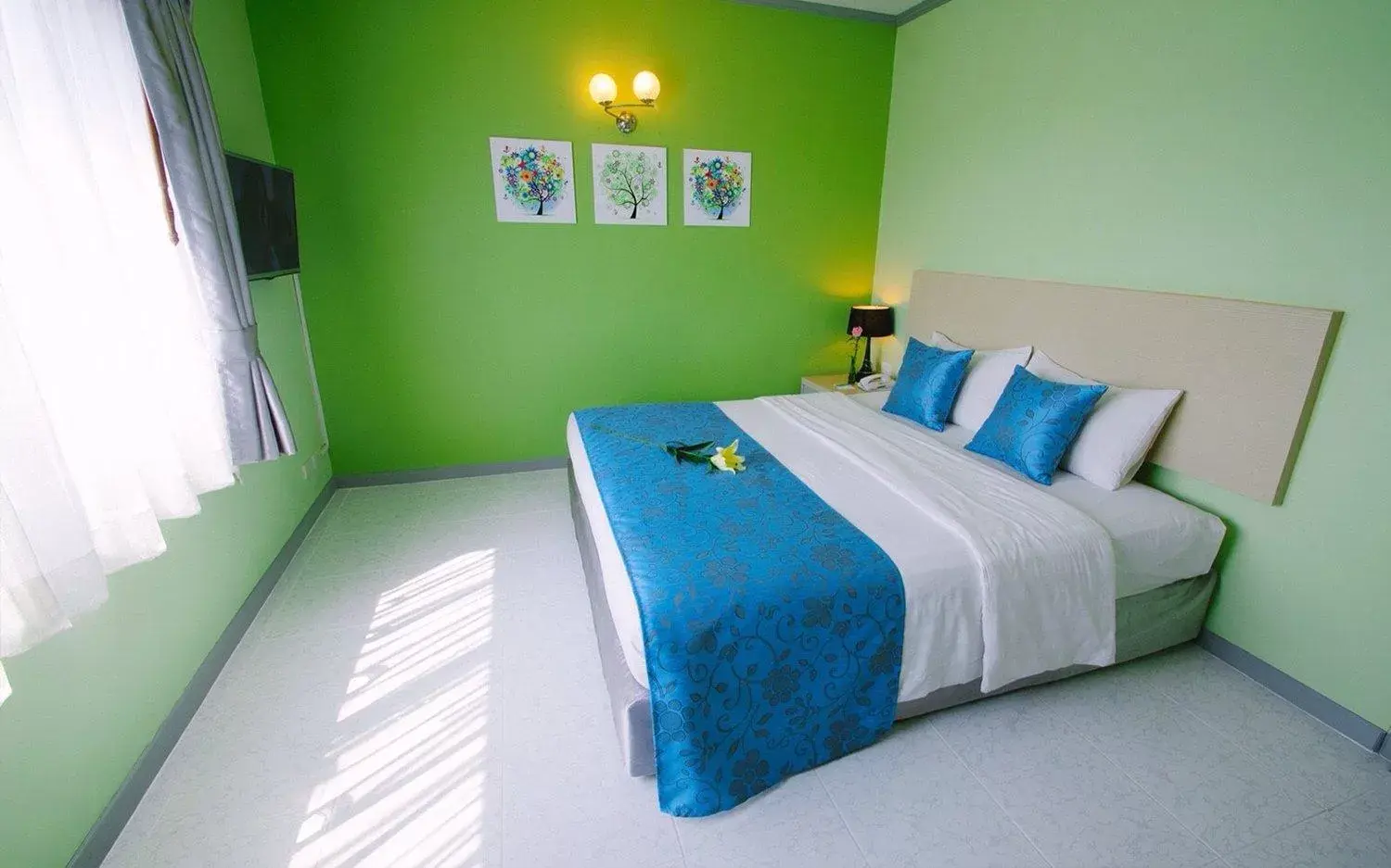 Bedroom, Bed in Thipurai City Hotel
