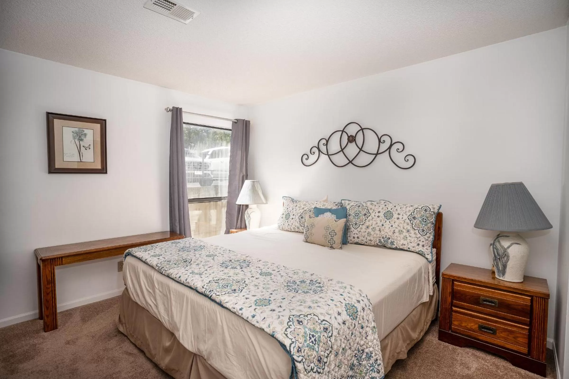 Bed in Pointe Royale Golf Resort