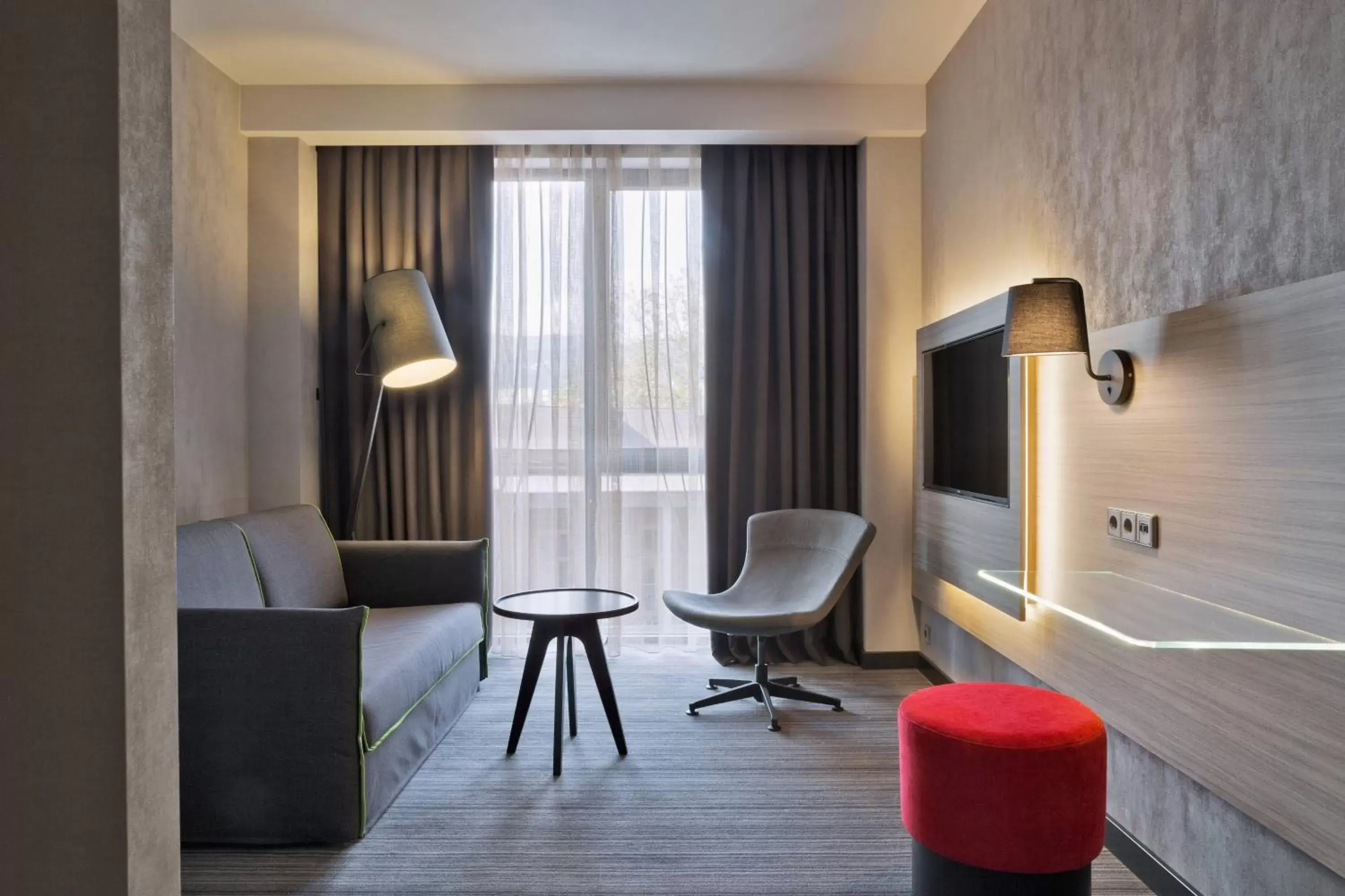 Living room, Seating Area in Moxy by Marriott Tbilisi