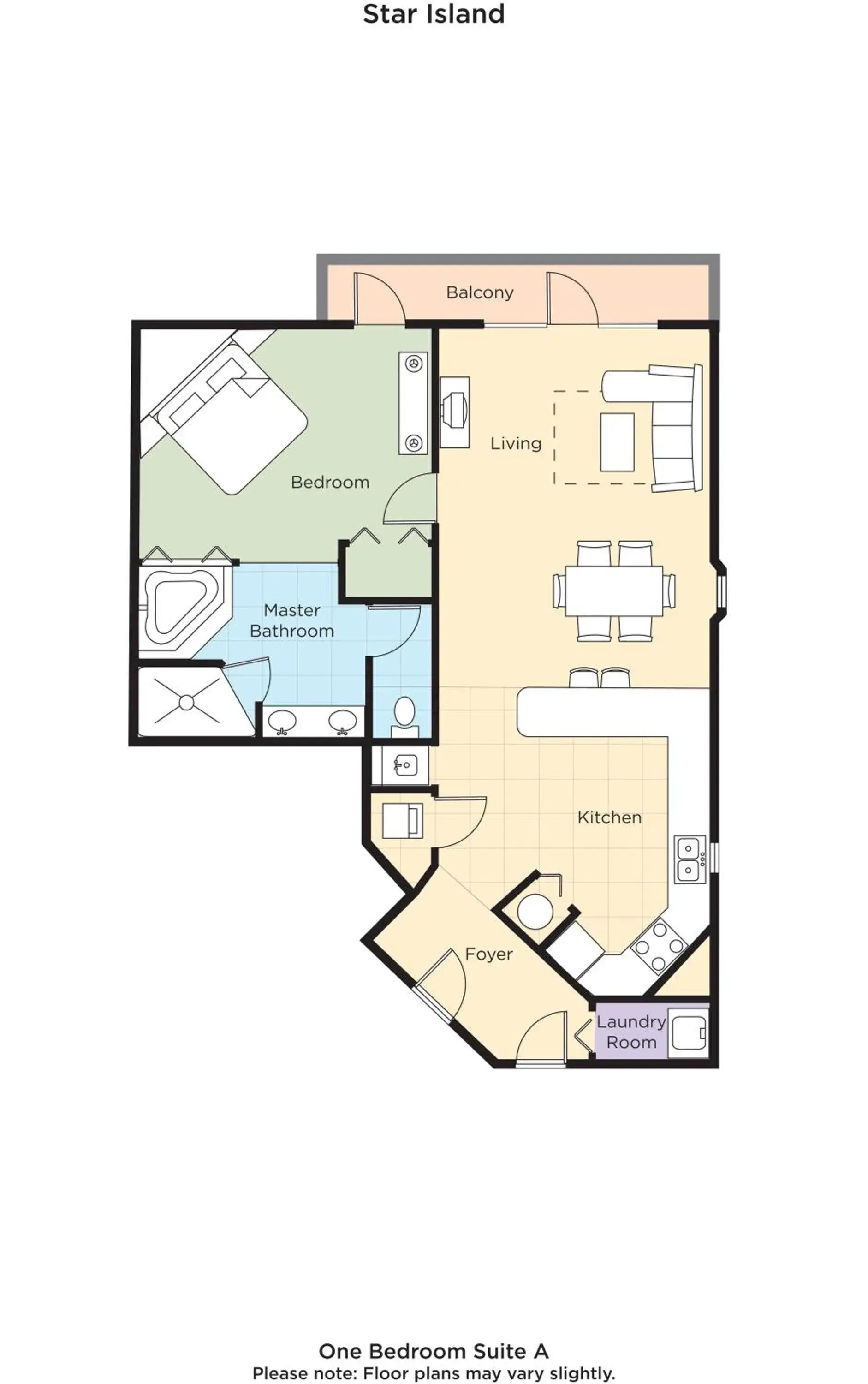 Floor Plan in Club Wyndham Star Island