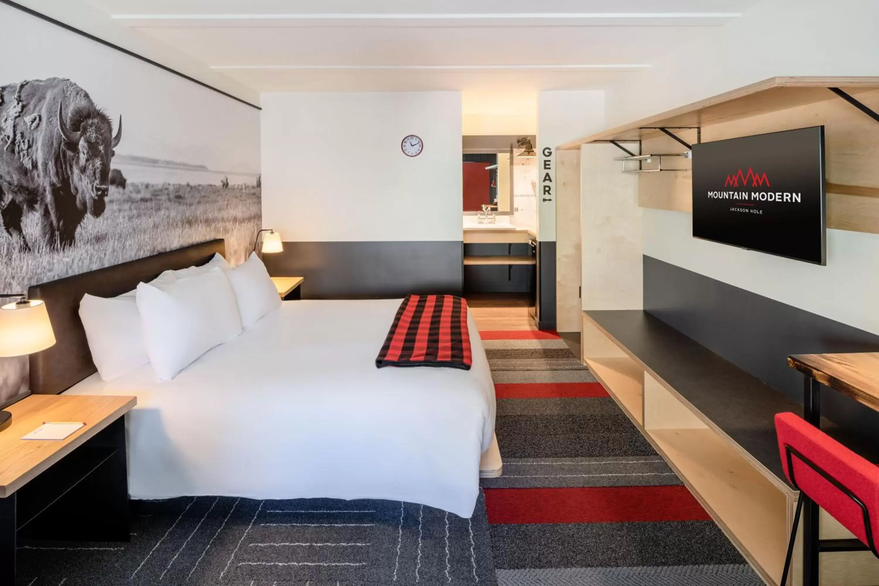 Bedroom in Mountain Modern Motel