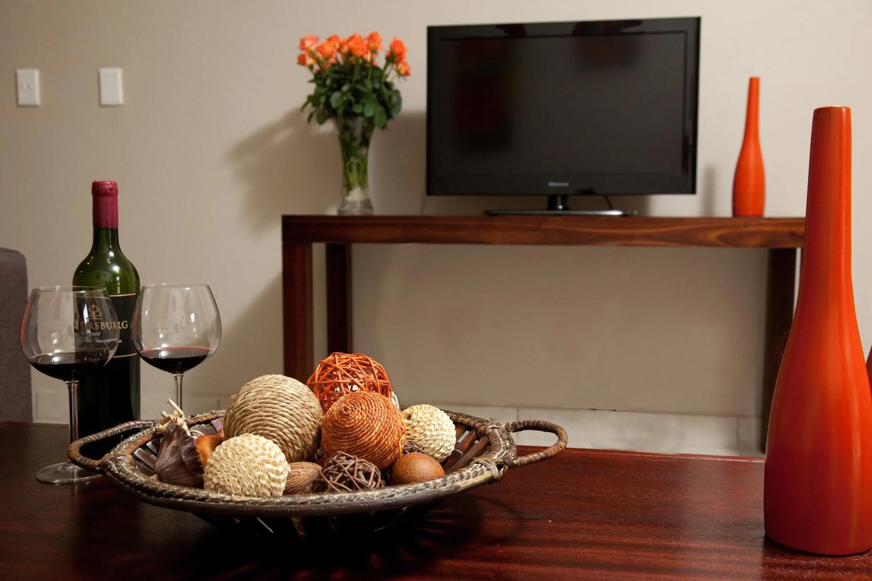 Decorative detail, TV/Entertainment Center in Hotel at Tzaneen