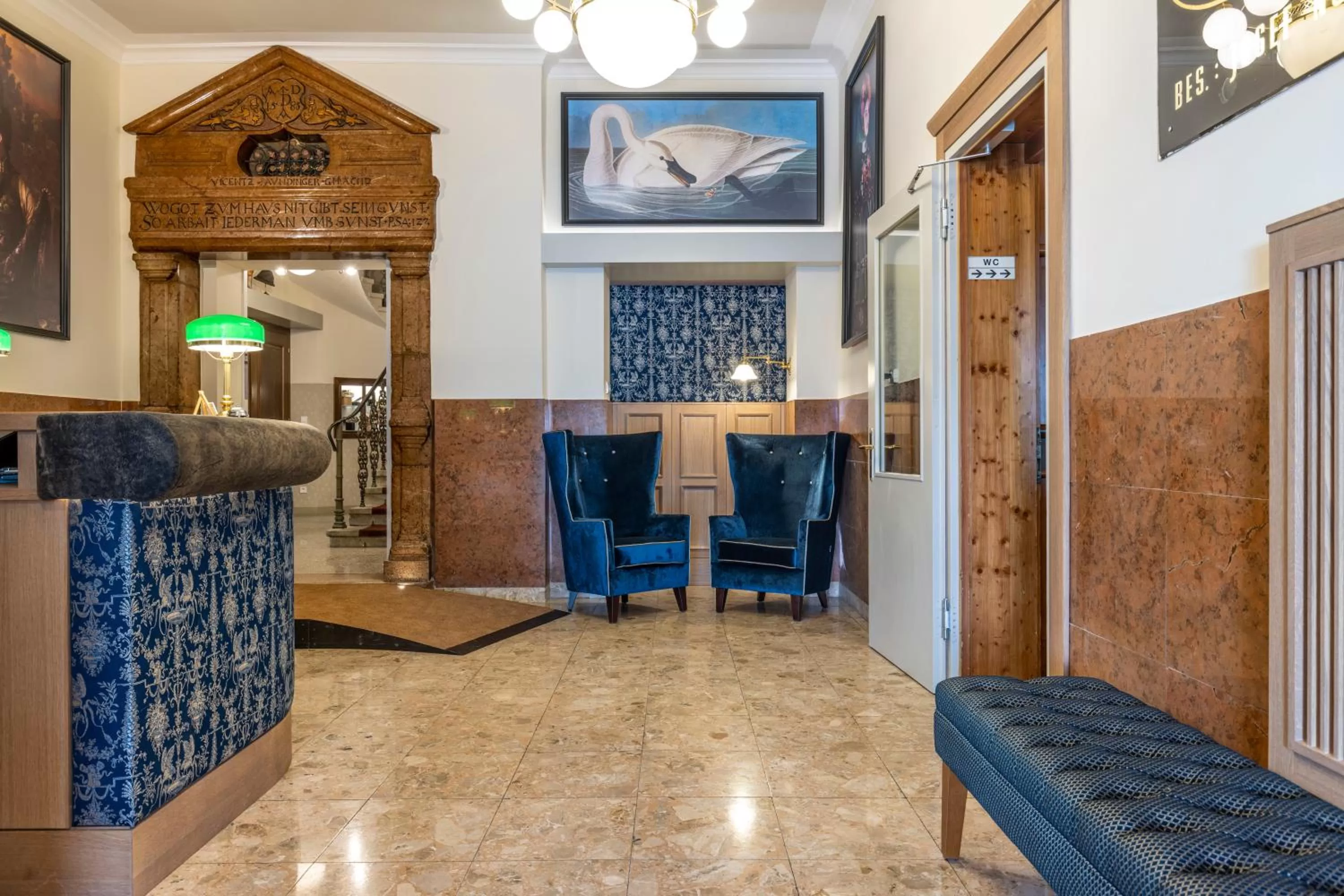 Lobby or reception in Seehotel Schwan