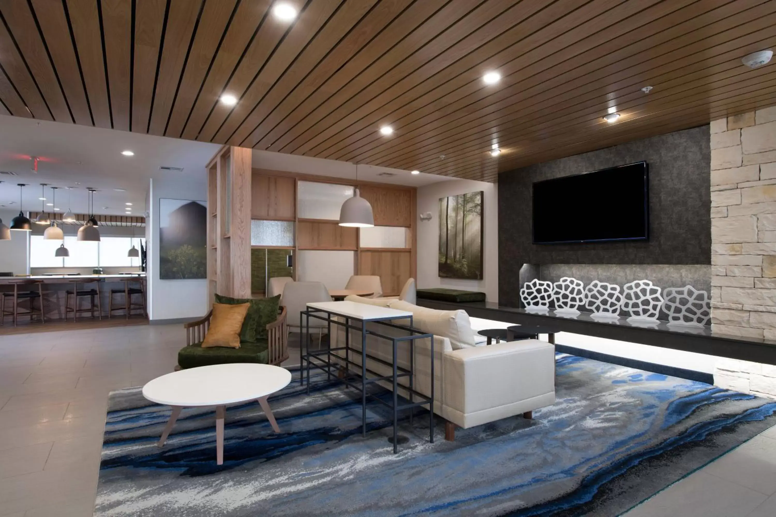 Lobby or reception, Seating Area in Fairfield Inn & Suites by Marriott Oklahoma City El Reno