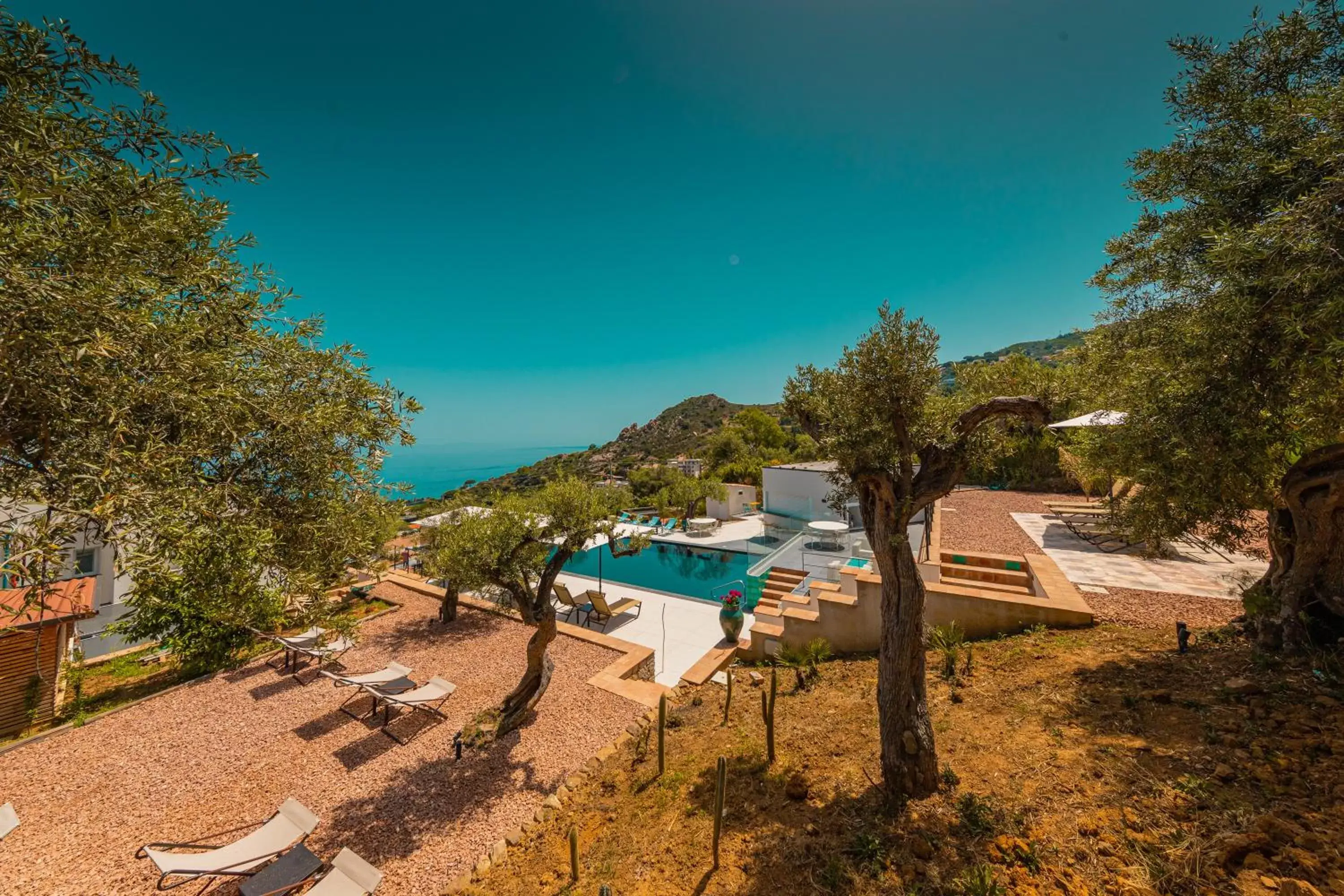Balcony/Terrace, Pool View in Villa Totò Resort