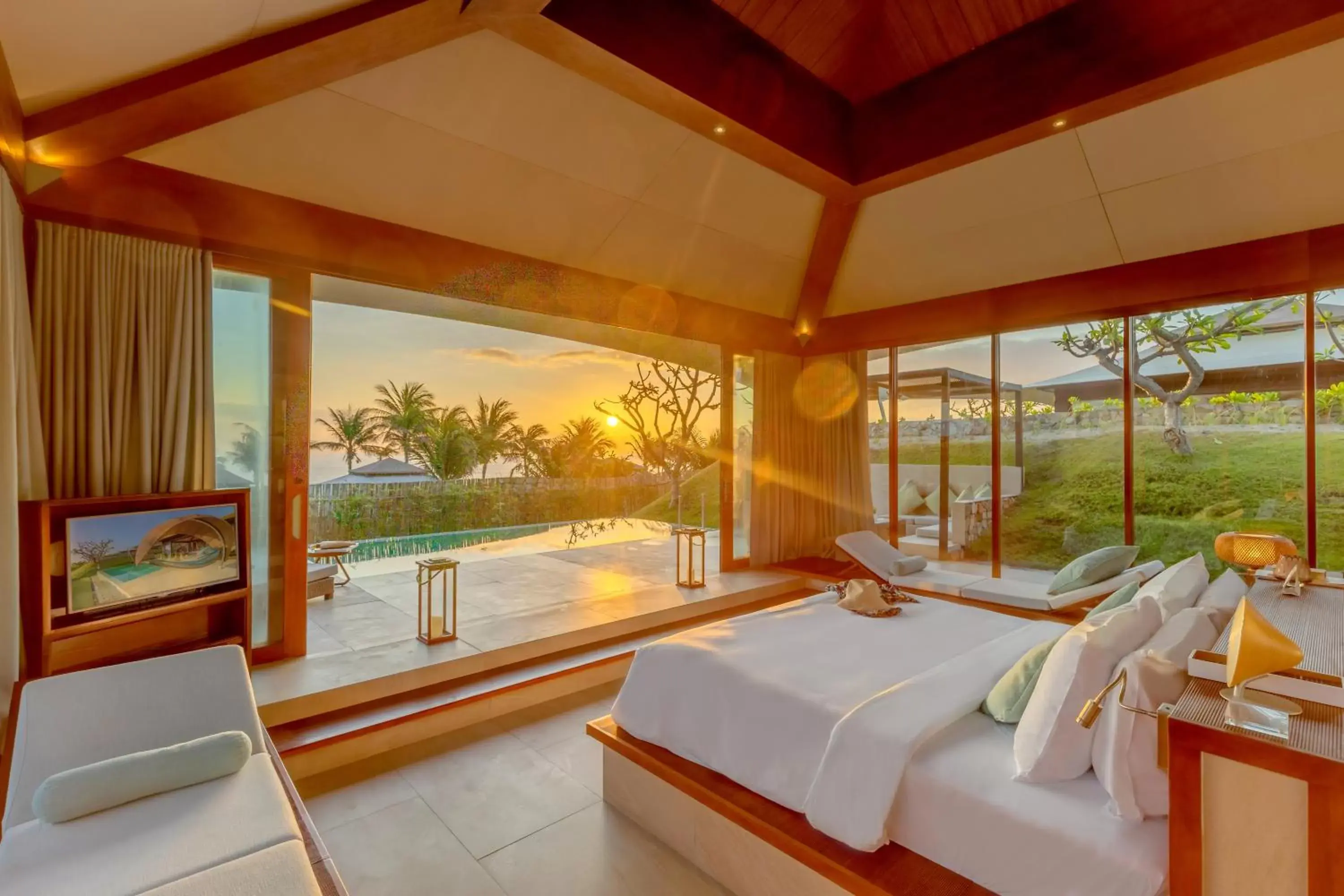 Patio, Bed in Fusion Resort Cam Ranh - All Spa Inclusive Patio, Bed in Fusion Resort Cam Ranh - All Spa Inclusive