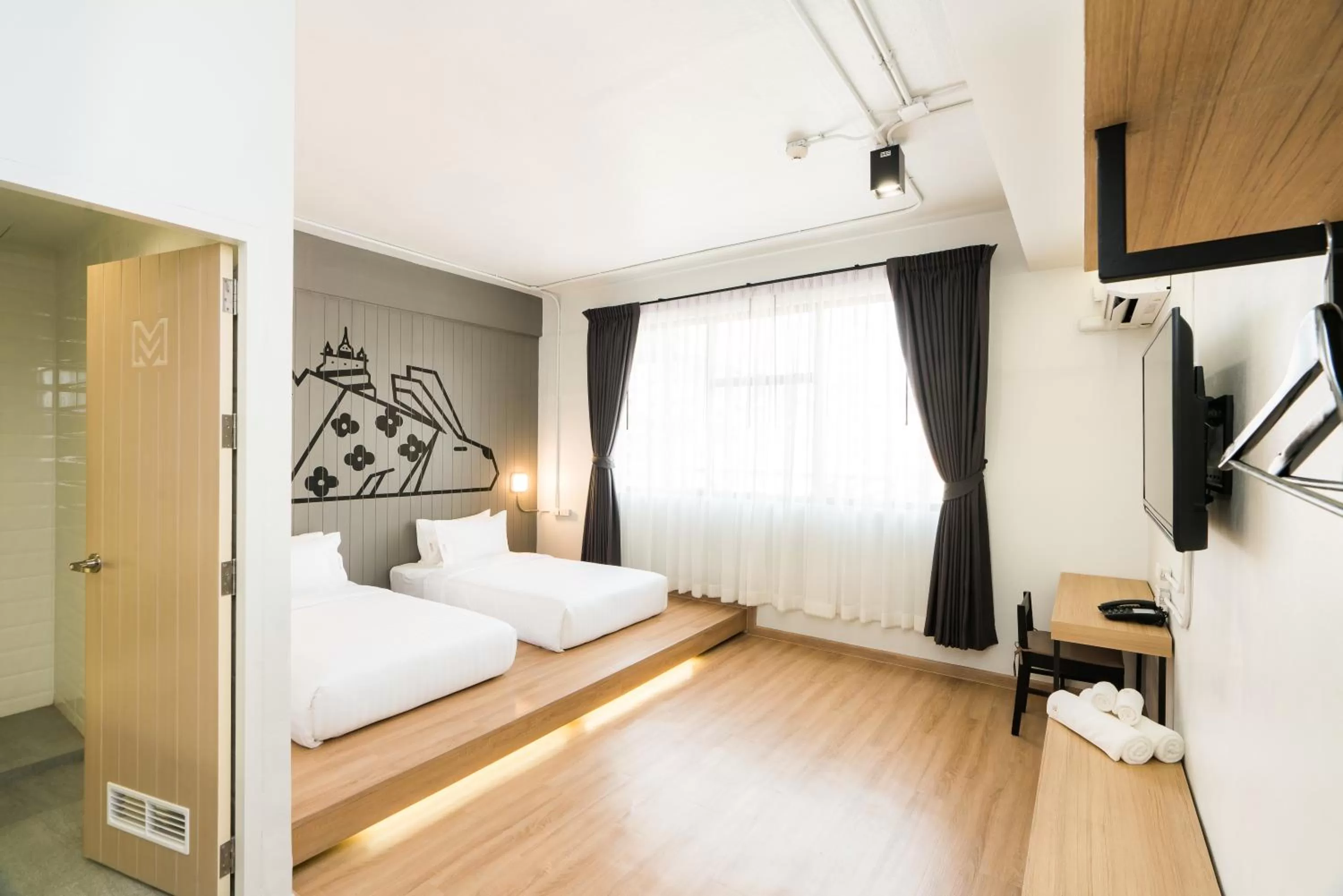 Bathroom, Bed in Marwin Villa