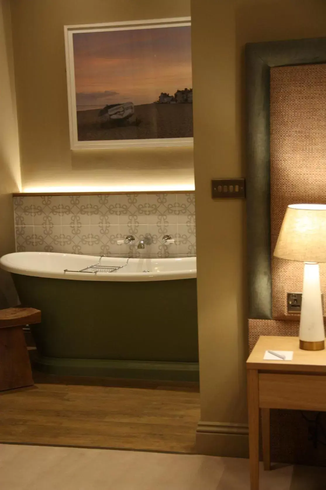 Bath, Bathroom in The Bell Hotel, Saxmundham