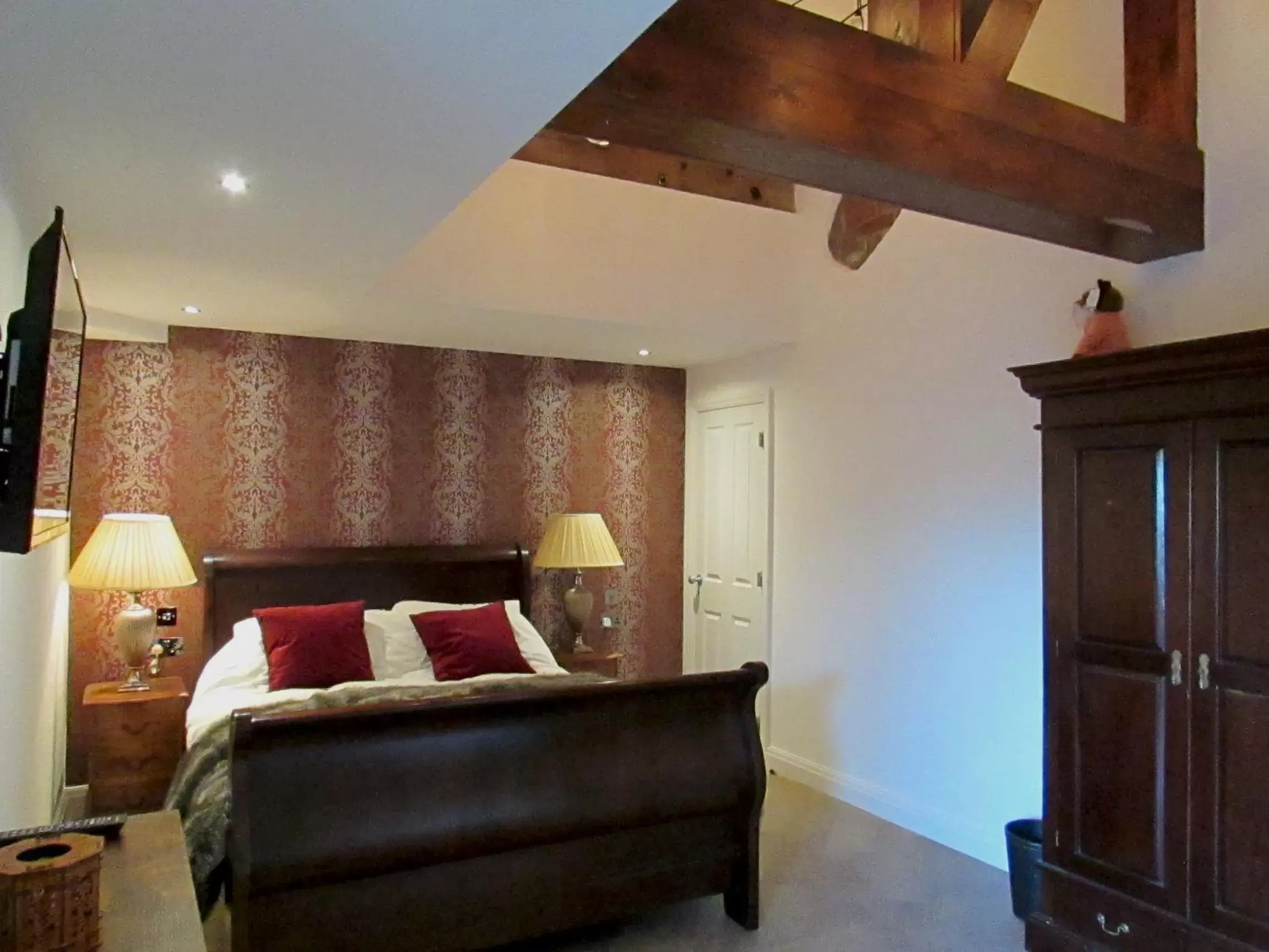 Bedroom, Bed in Willow Lodge Hambleton