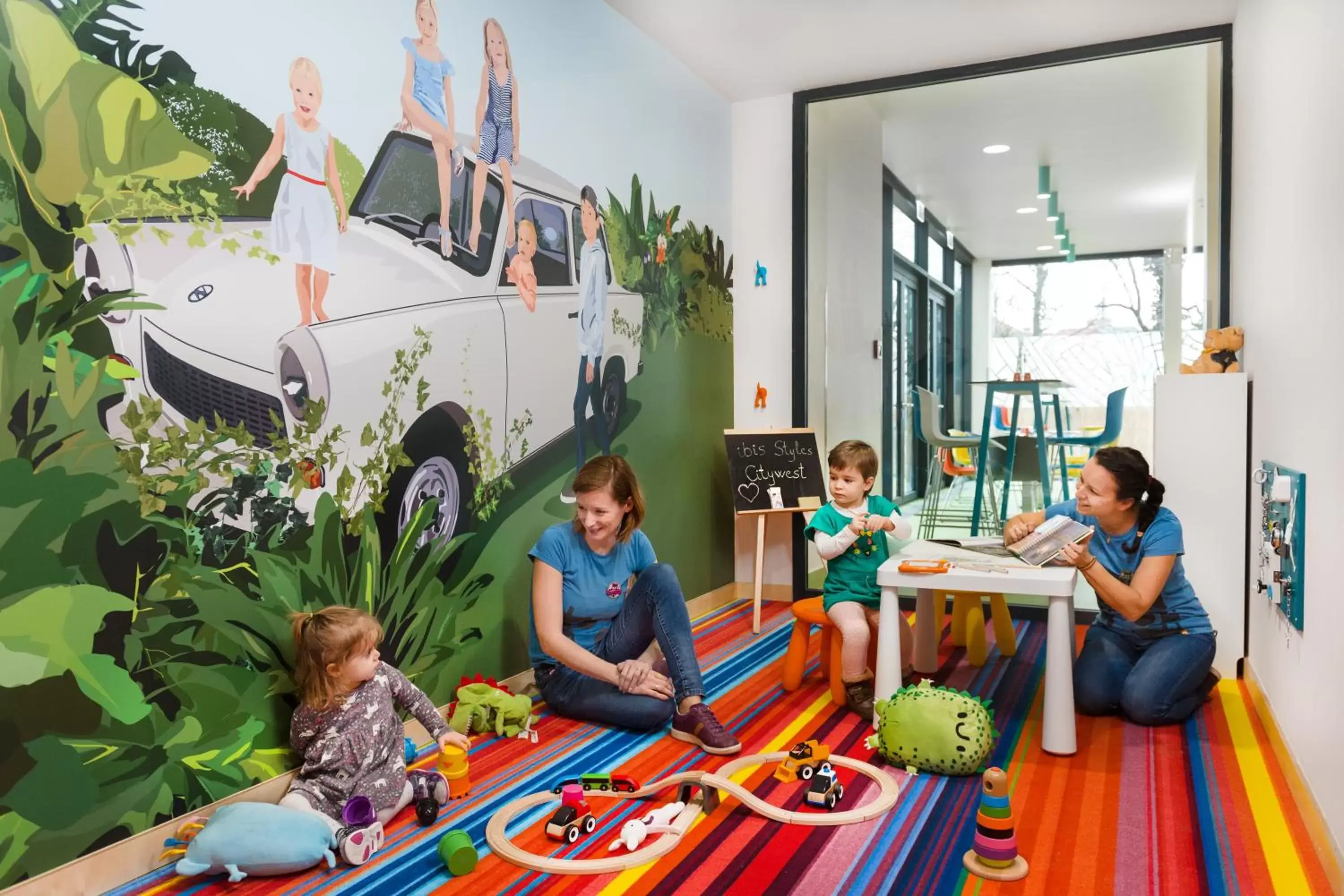 Children play ground in ibis Styles Budapest Citywest