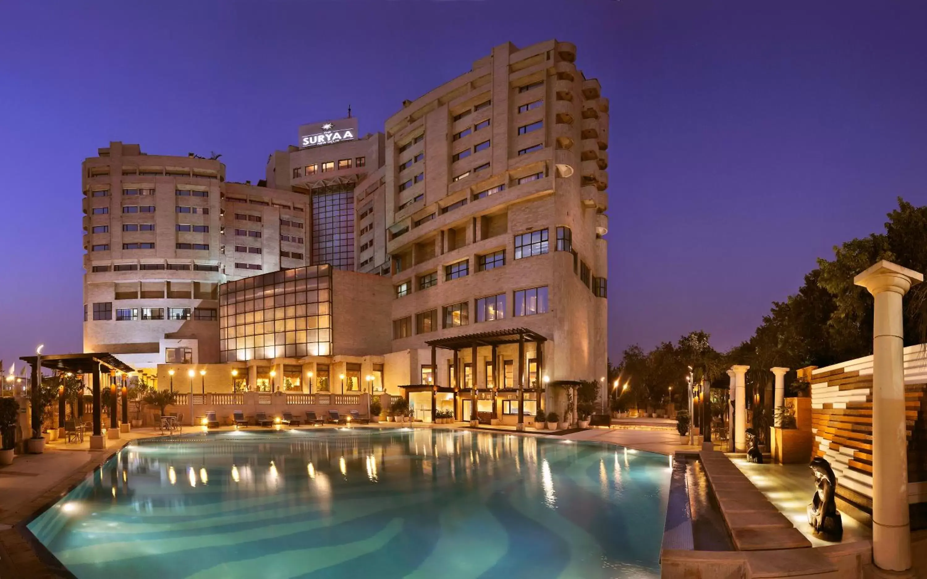 Facade/entrance, Swimming Pool in The Suryaa Hotel New Delhi