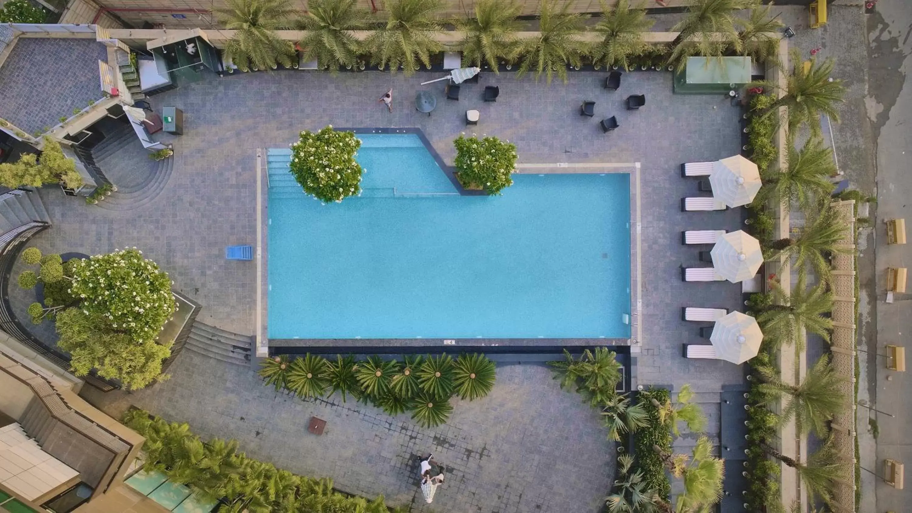 Bird's eye view, Pool View in Crowne Plaza New Delhi Rohini, an IHG Hotel