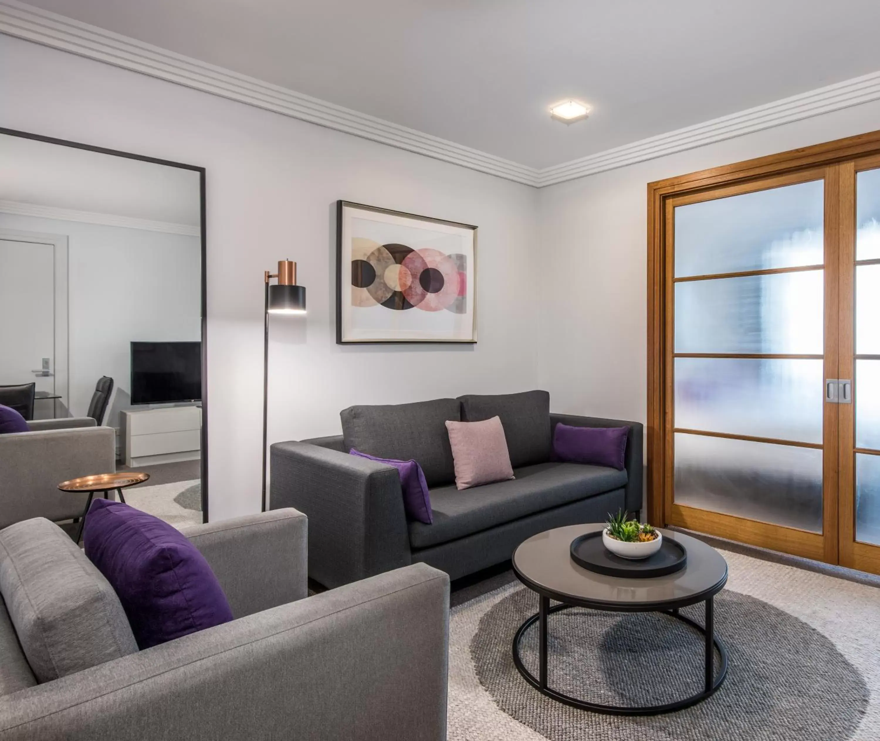 Living room, Seating Area in Avani Metropolis Auckland Residences