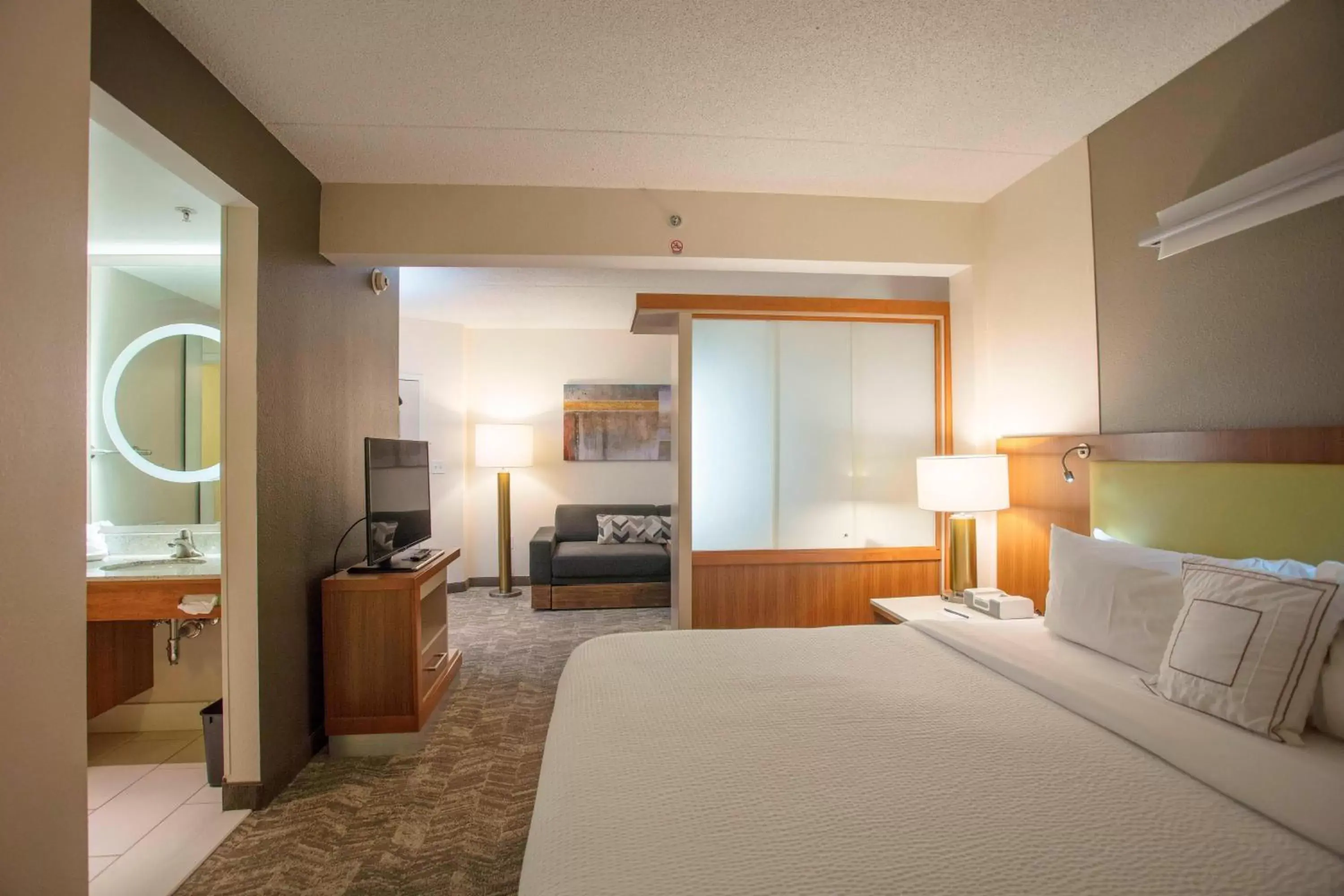 Bedroom, Bed in SpringHill Suites by Marriott Athens West