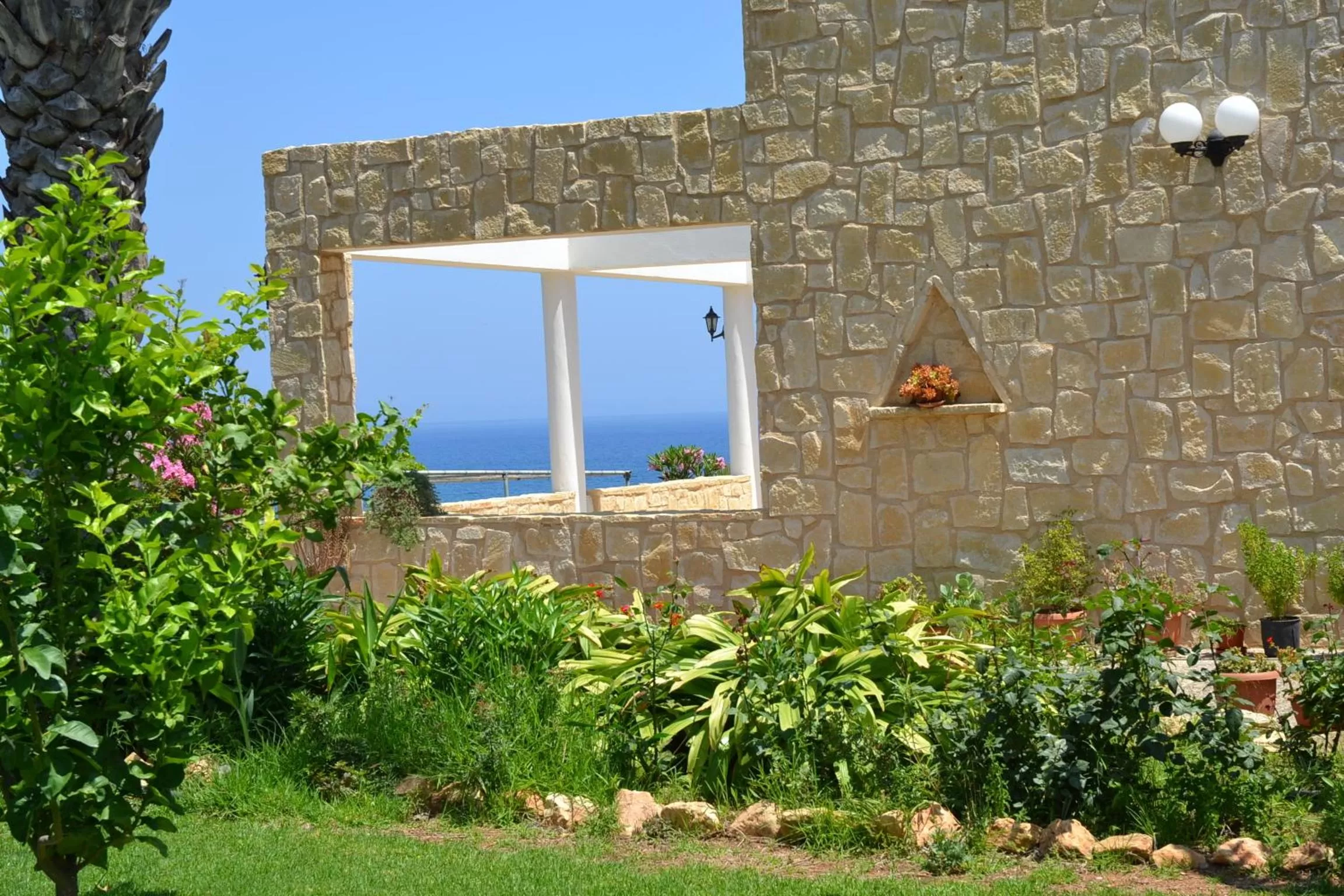 Decorative detail in Aphrodite Beach Hotel