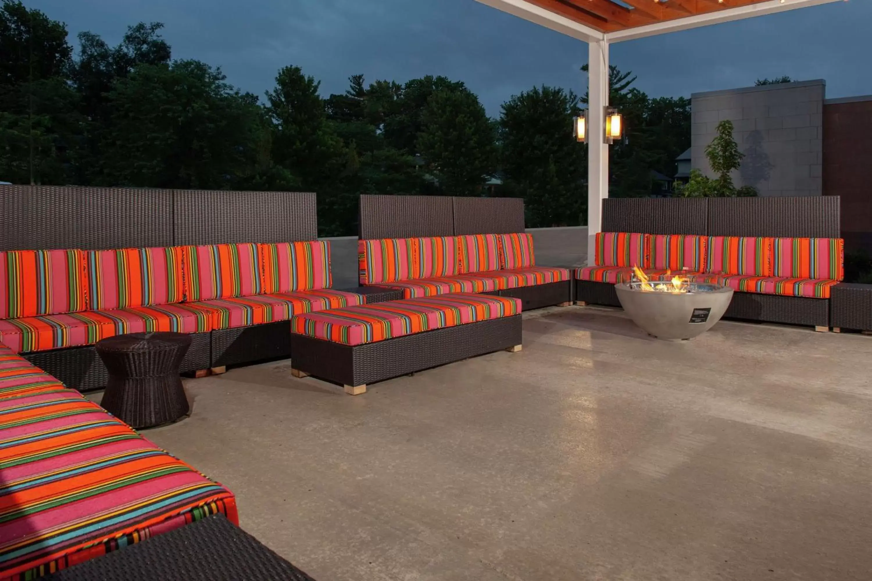 Patio in Home2 Suites by Hilton Bloomington