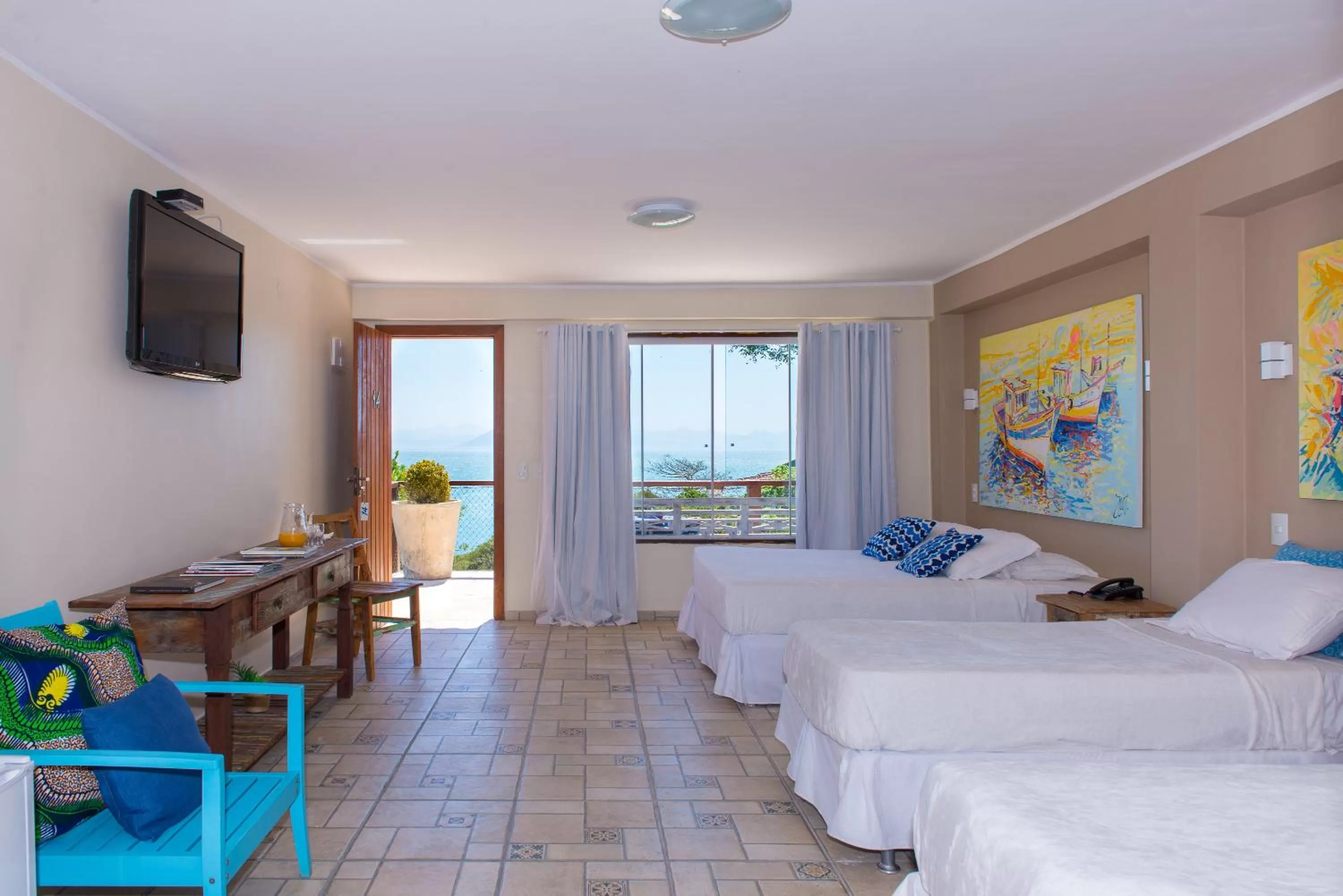 Bed in Pousada La Dolce Vita