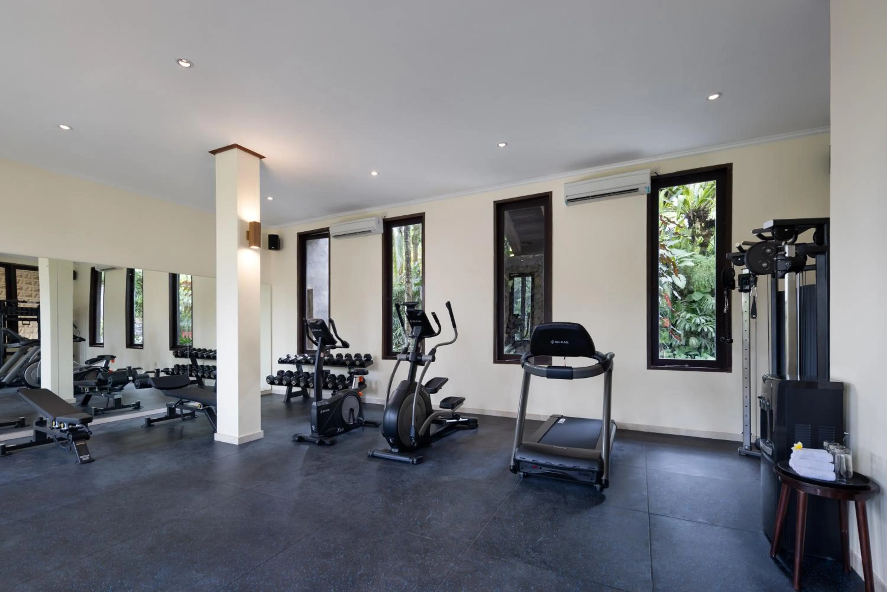 Fitness centre/facilities in The Kayon Valley Resort