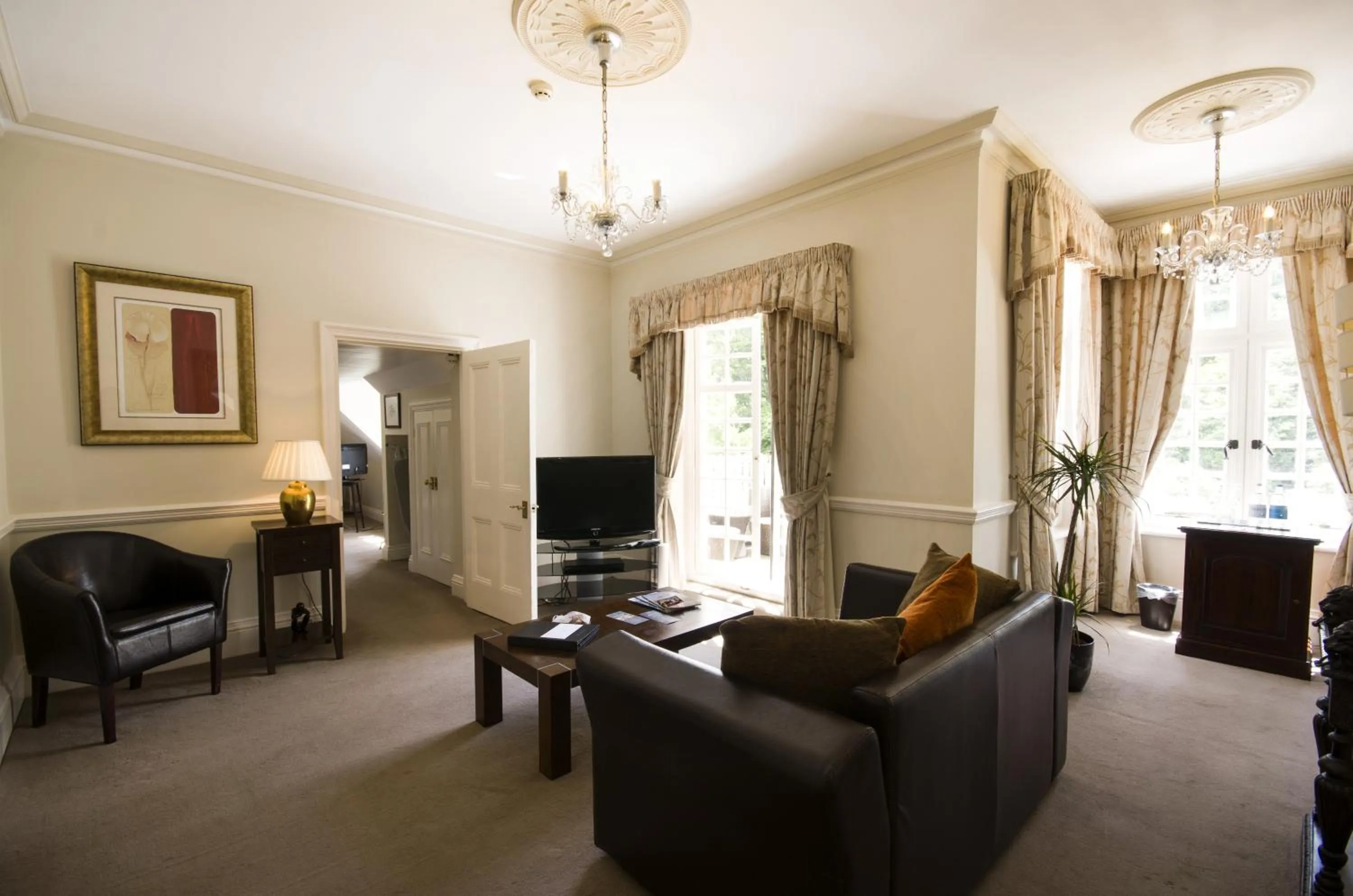 Seating area in Chateau La Chaire