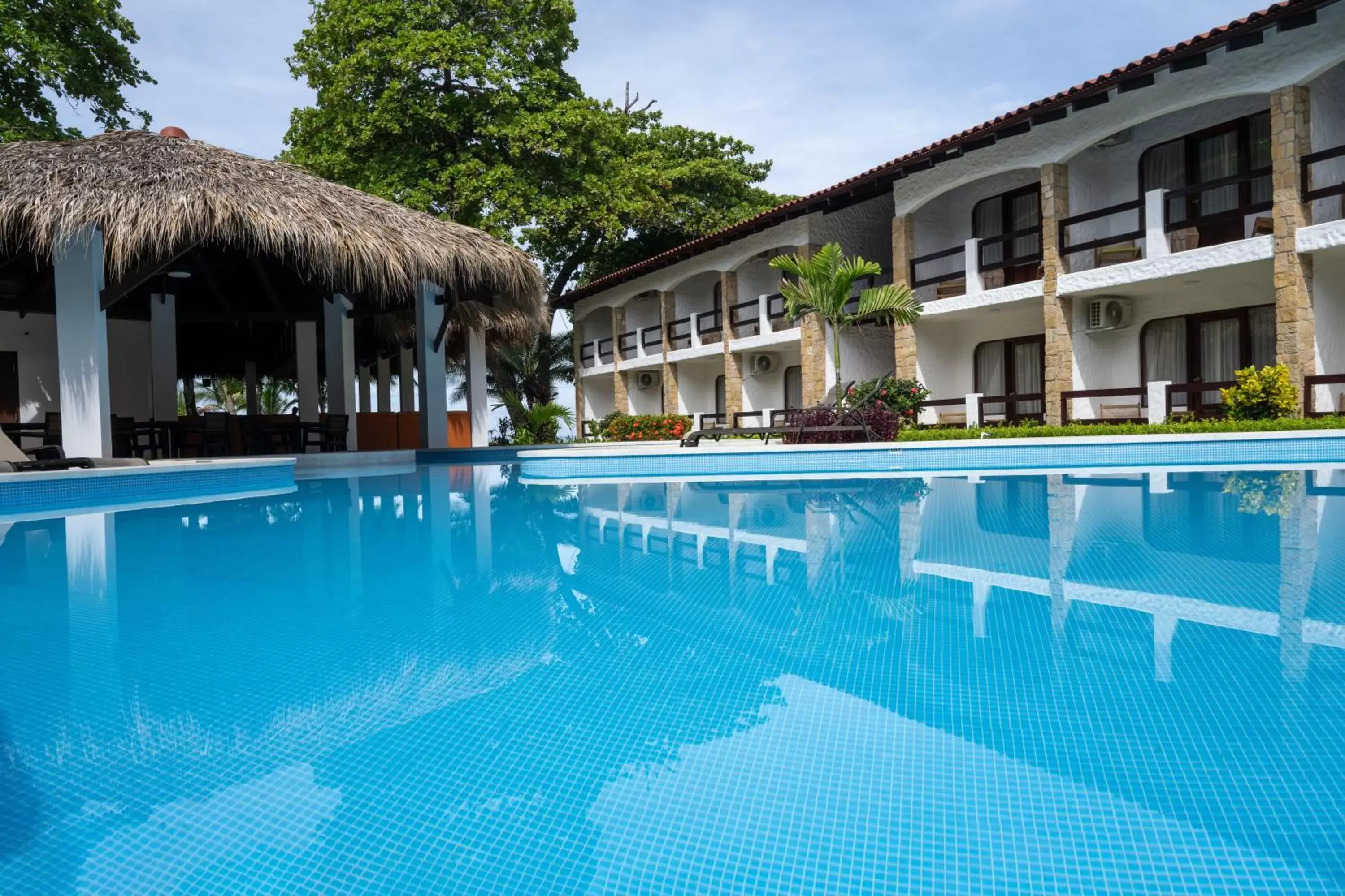 Pool view, Property Building in Fuego del Sol Beachfront Hotel