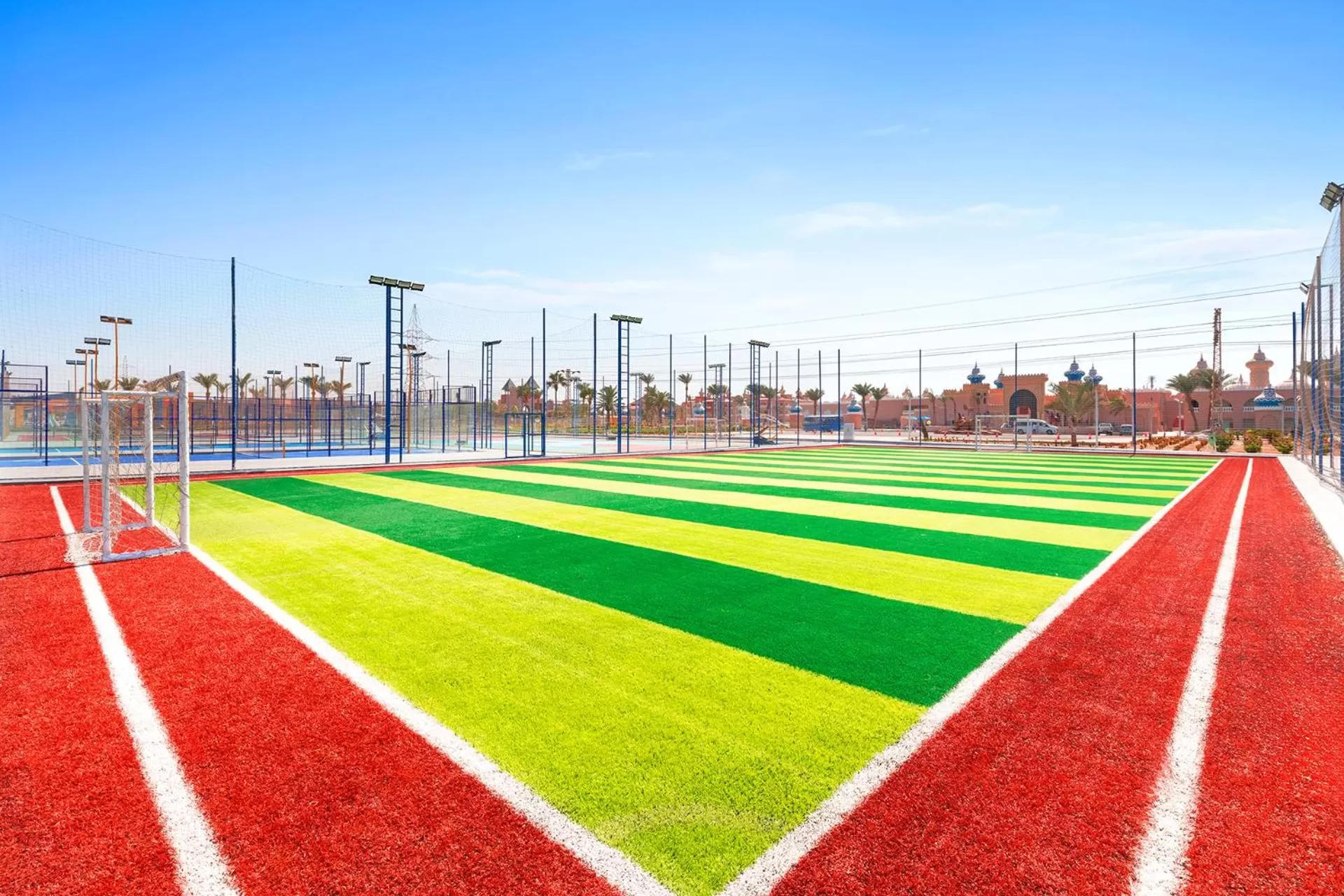 Tennis court in Pickalbatros Alf Leila Wa Leila Resort - Neverland Hurghada