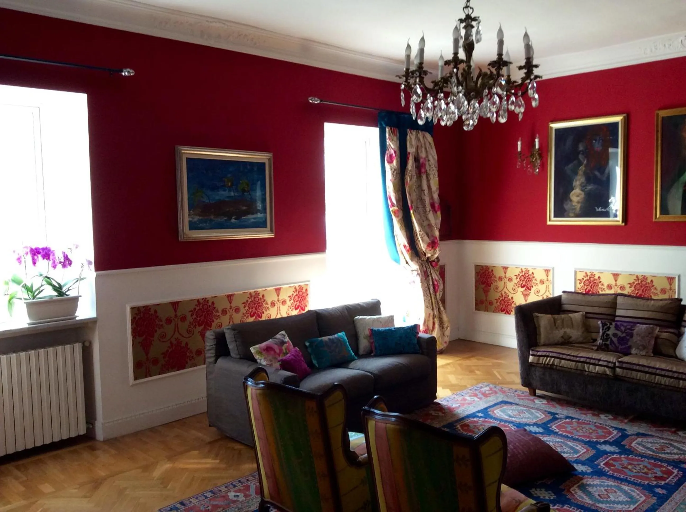 Communal lounge/ TV room in Hotel Ponte Sassi