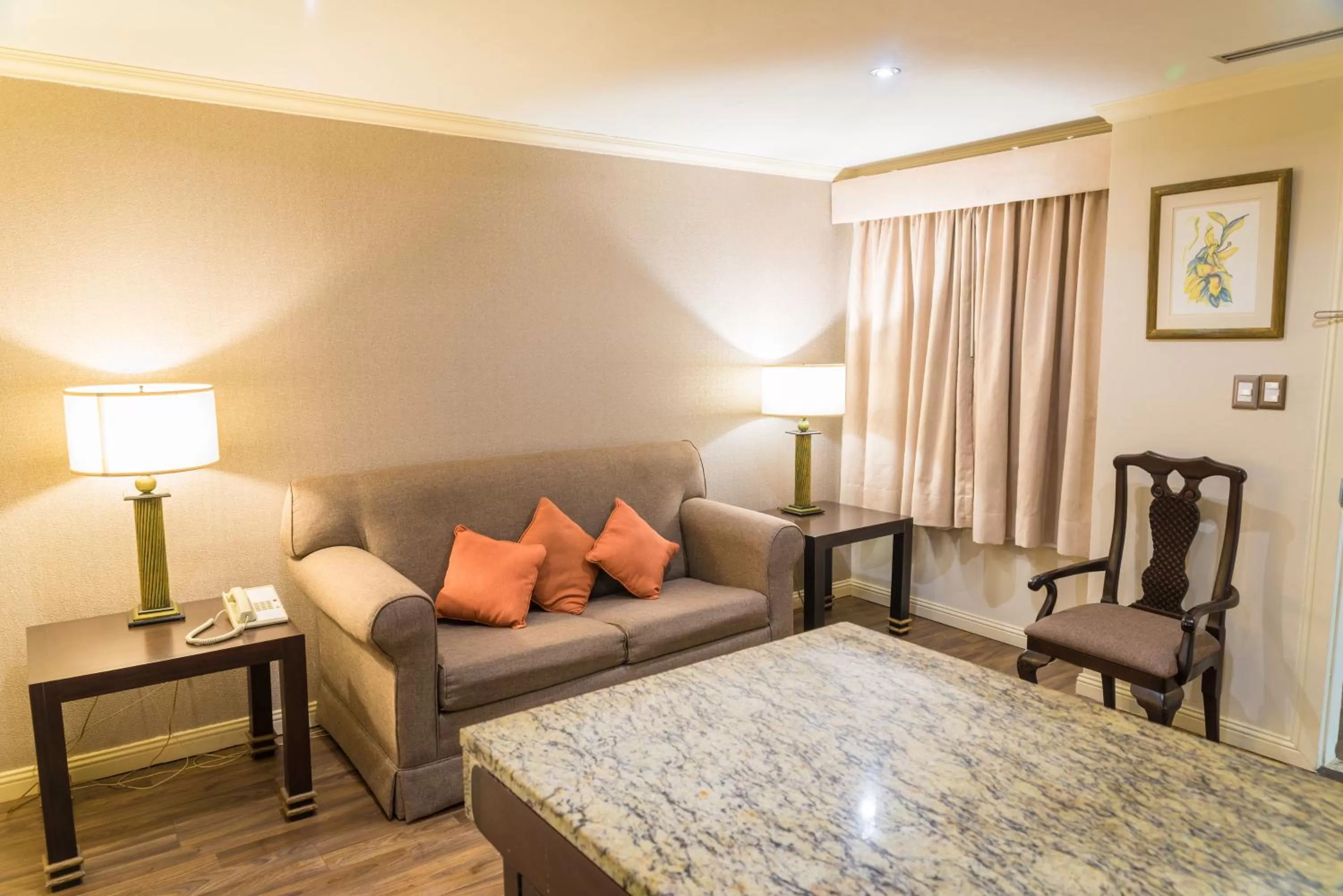 Seating Area in Rose Hotel