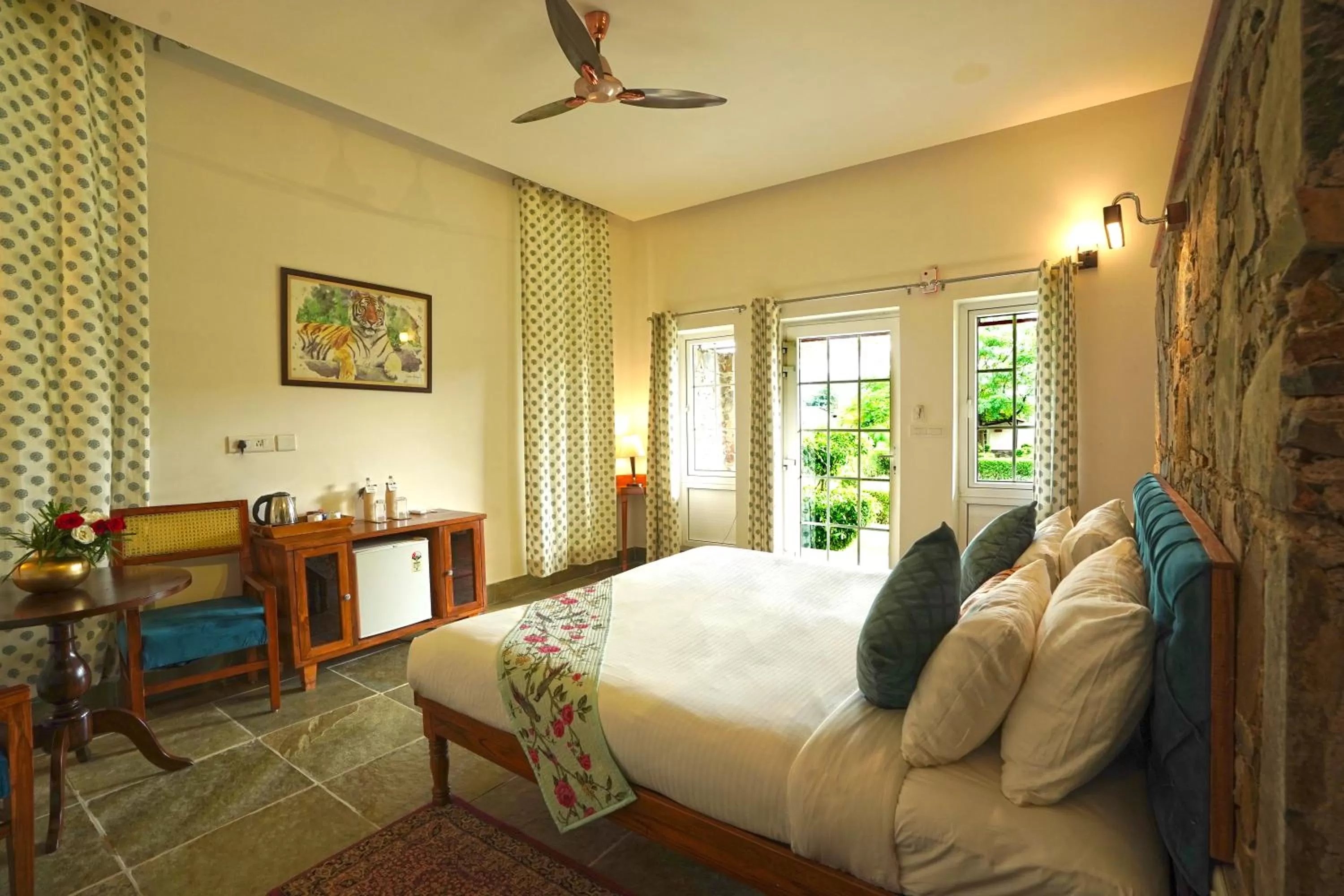 Bedroom, Bed in Astroport Sariska Treetop by Eight Continents