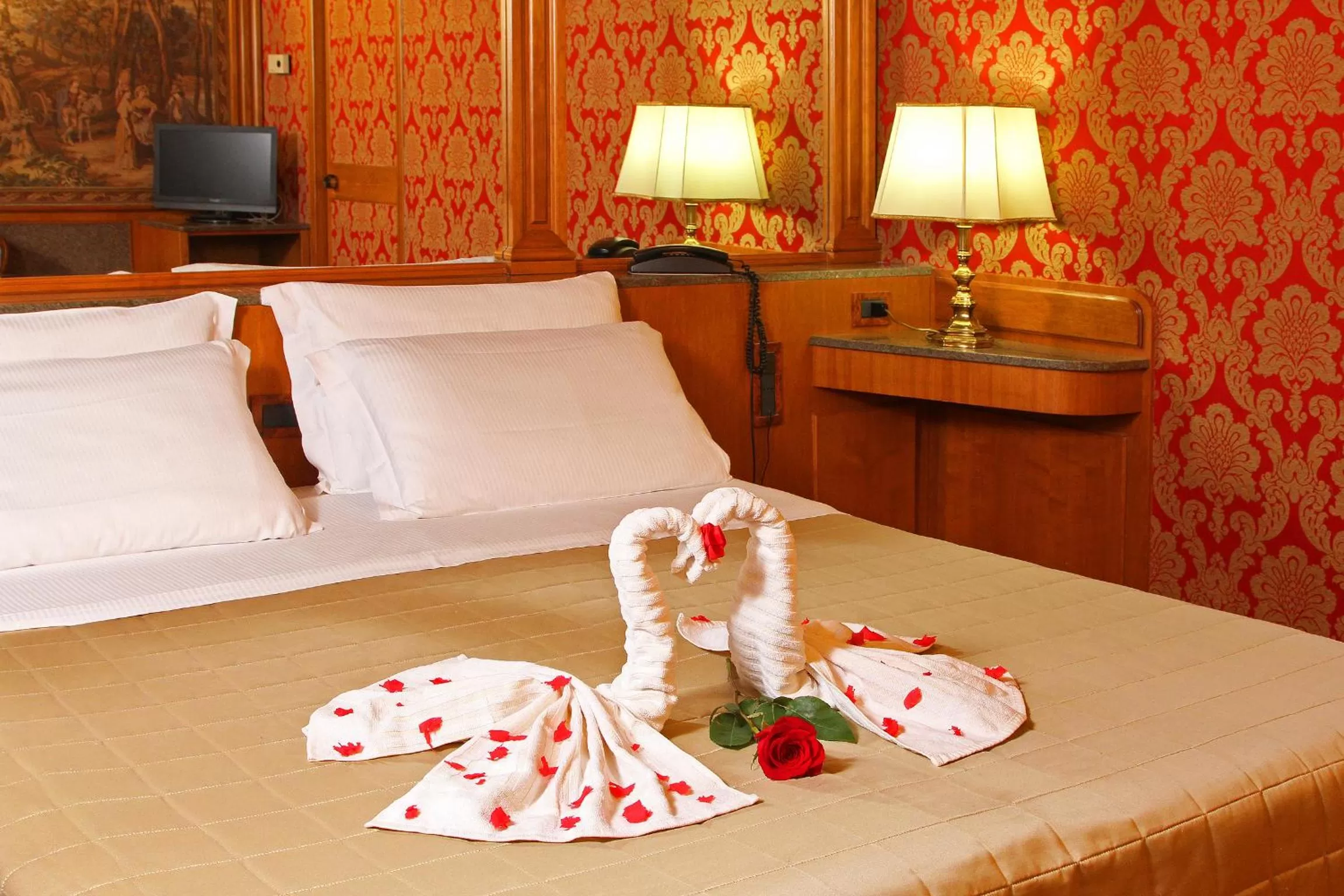 Bed in Hotel Arcangelo