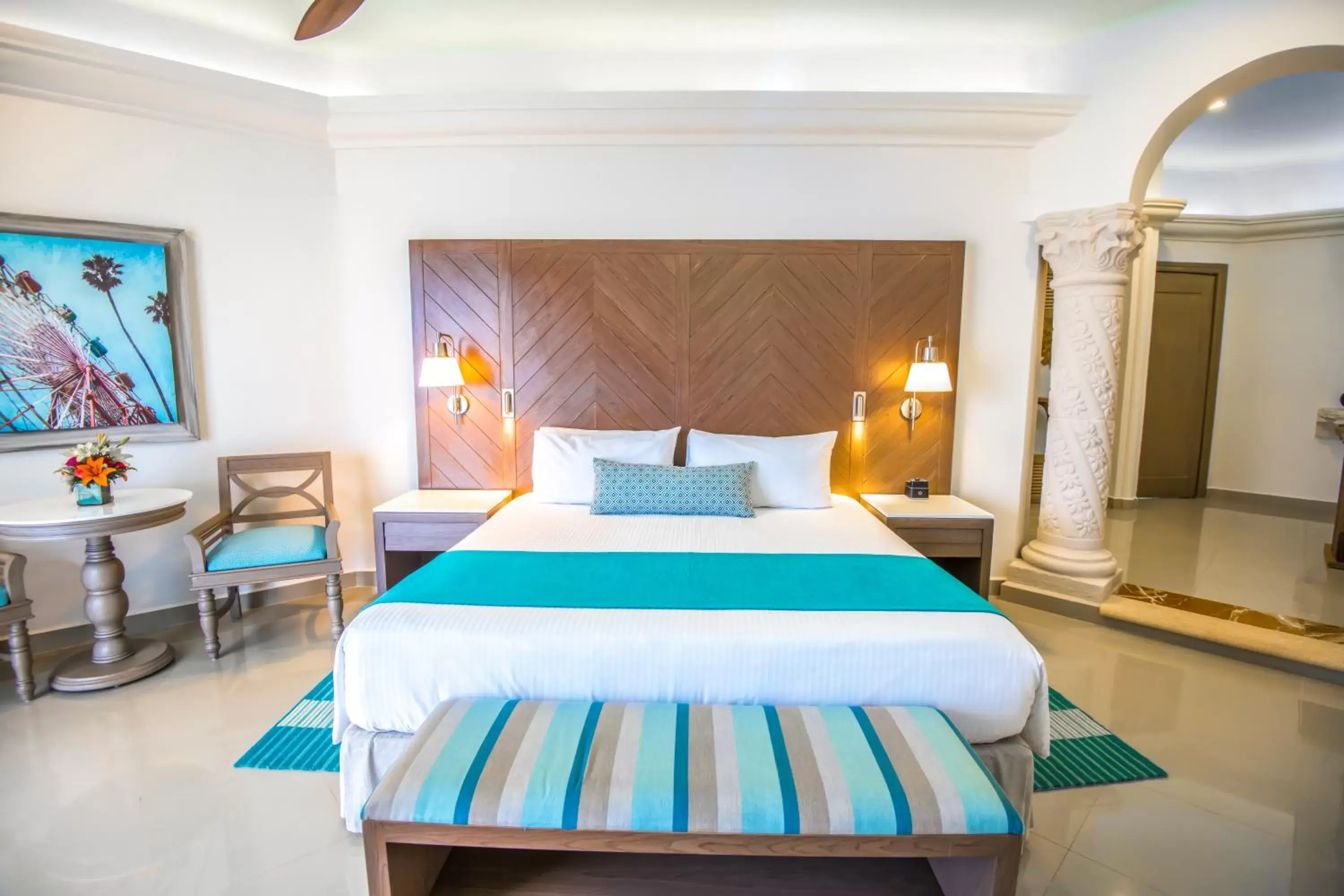 Bed in Wyndham Alltra Playa del Carmen Adults Only All Inclusive