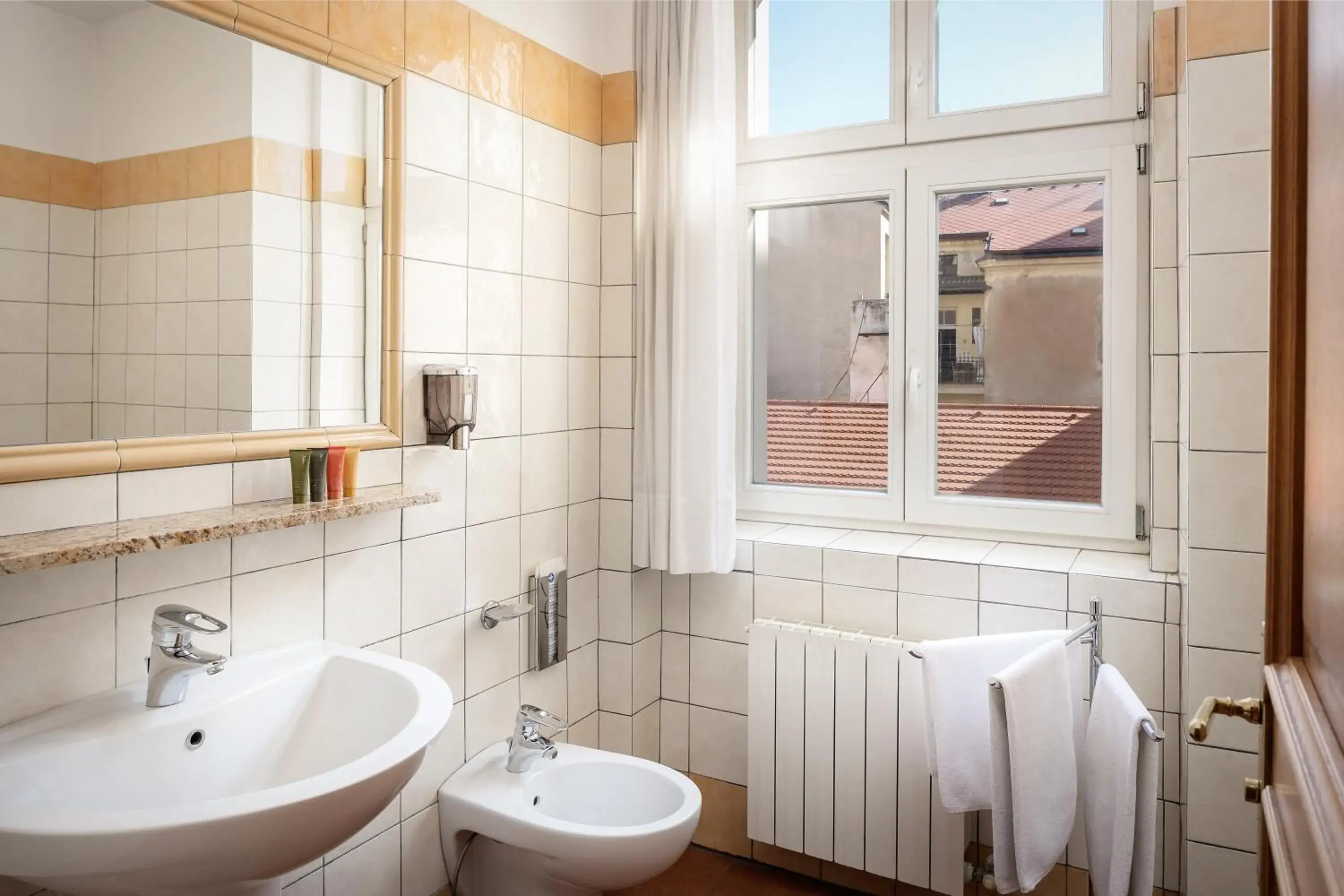 Shower, Bathroom in Hotel Caesar Prague