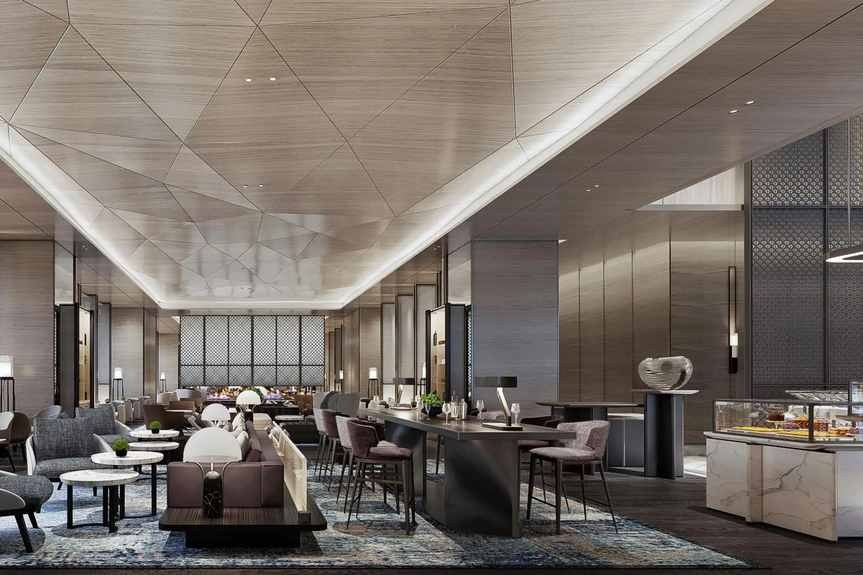 Lobby or reception, Restaurant/Places to Eat in JW Marriott Hotel Changsha