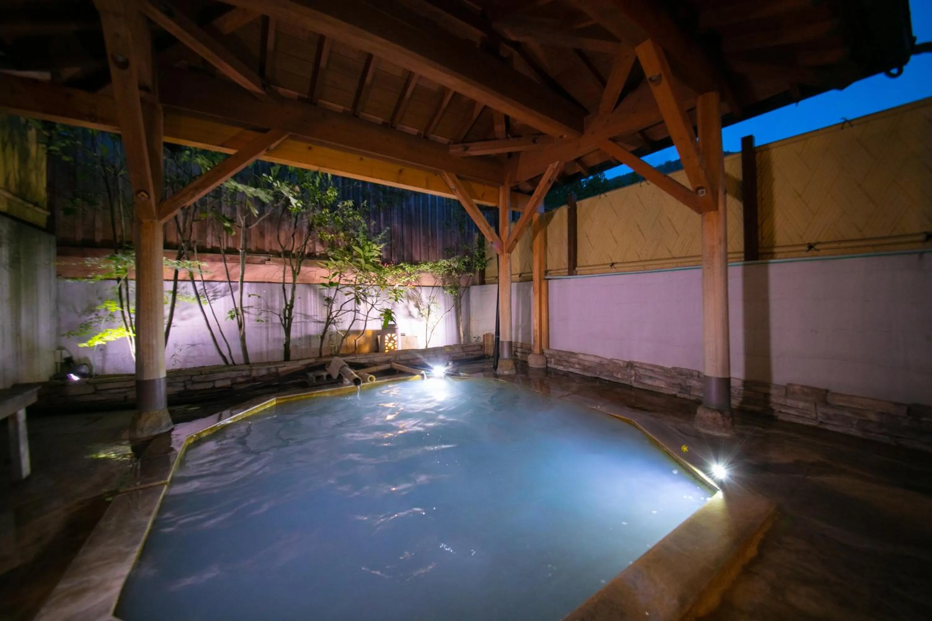 Hot Spring Bath in Oyado Ichizen