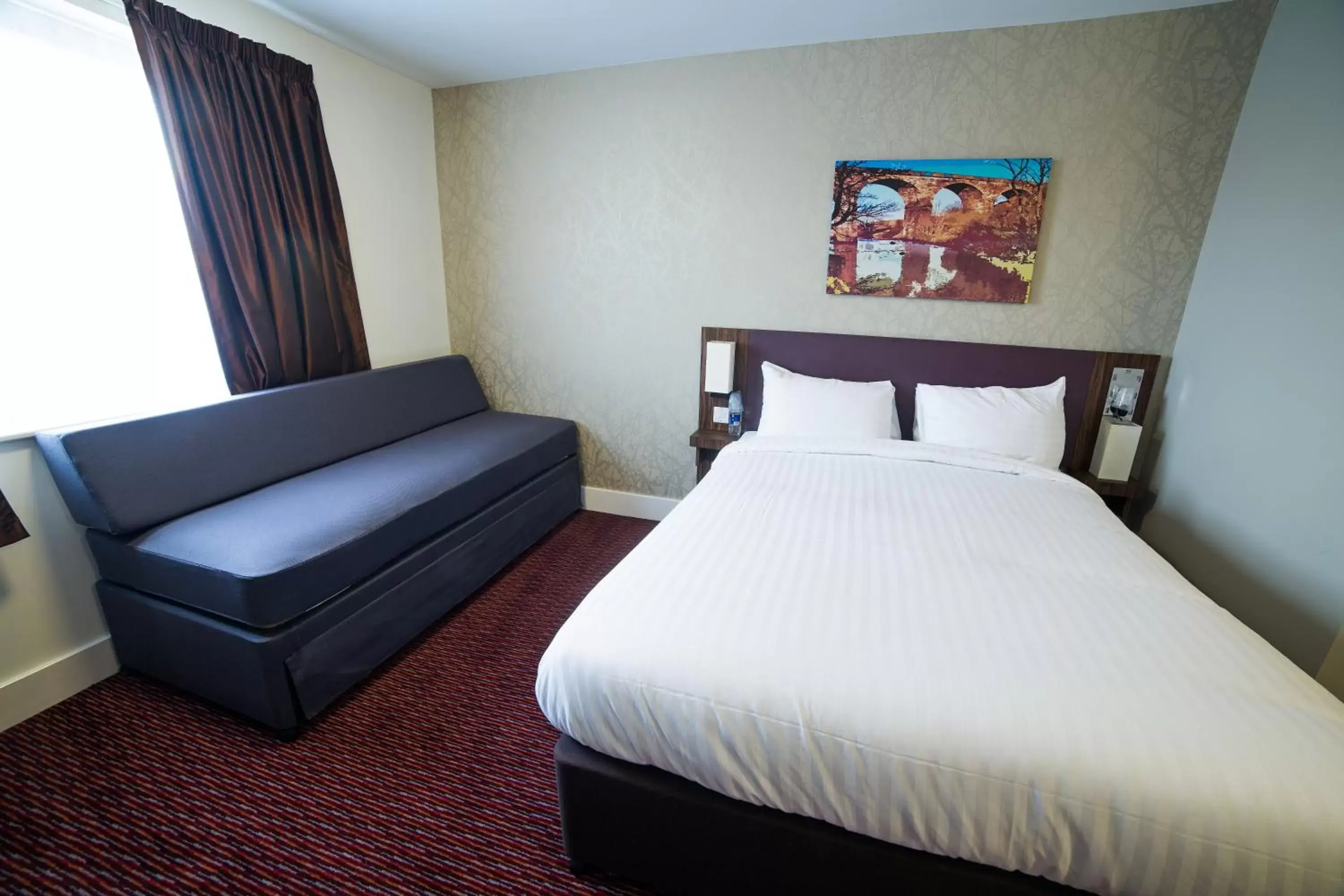 Bedroom, Bed in Red Squirrel, Stevenston by Marston's Inns