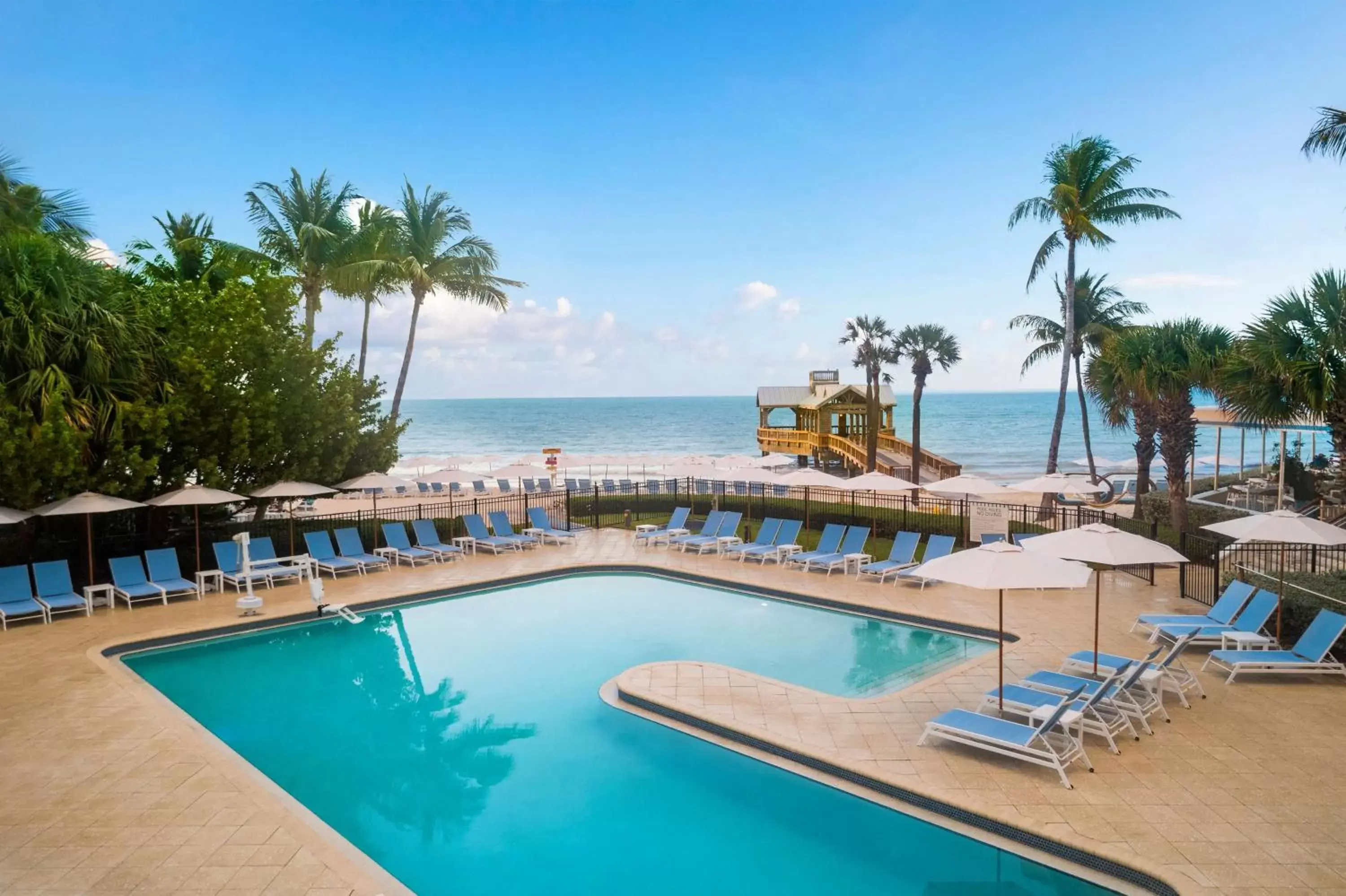 Pool view in The Reach Key West, Curio Collection by Hilton Pool view in The Reach Key West, Curio Collection by Hilton