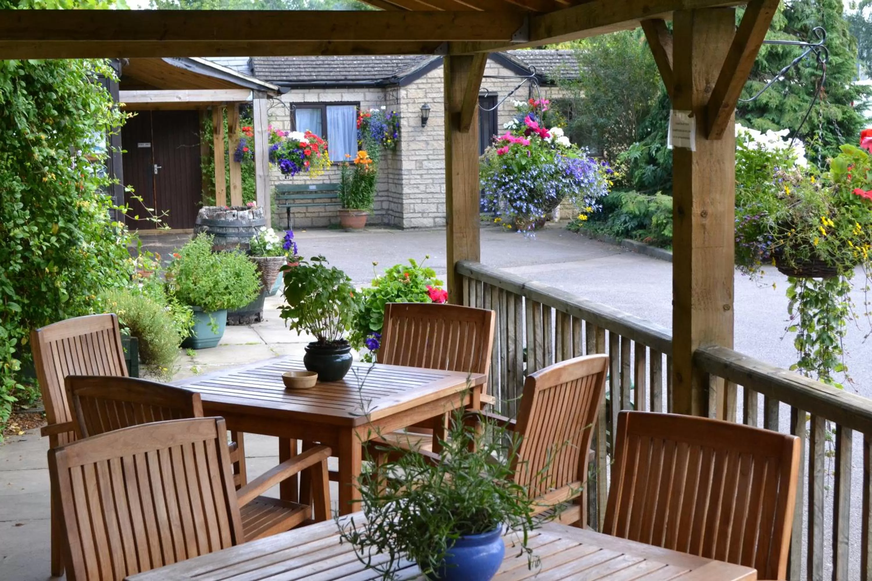 Patio in The Highwayman Hotel