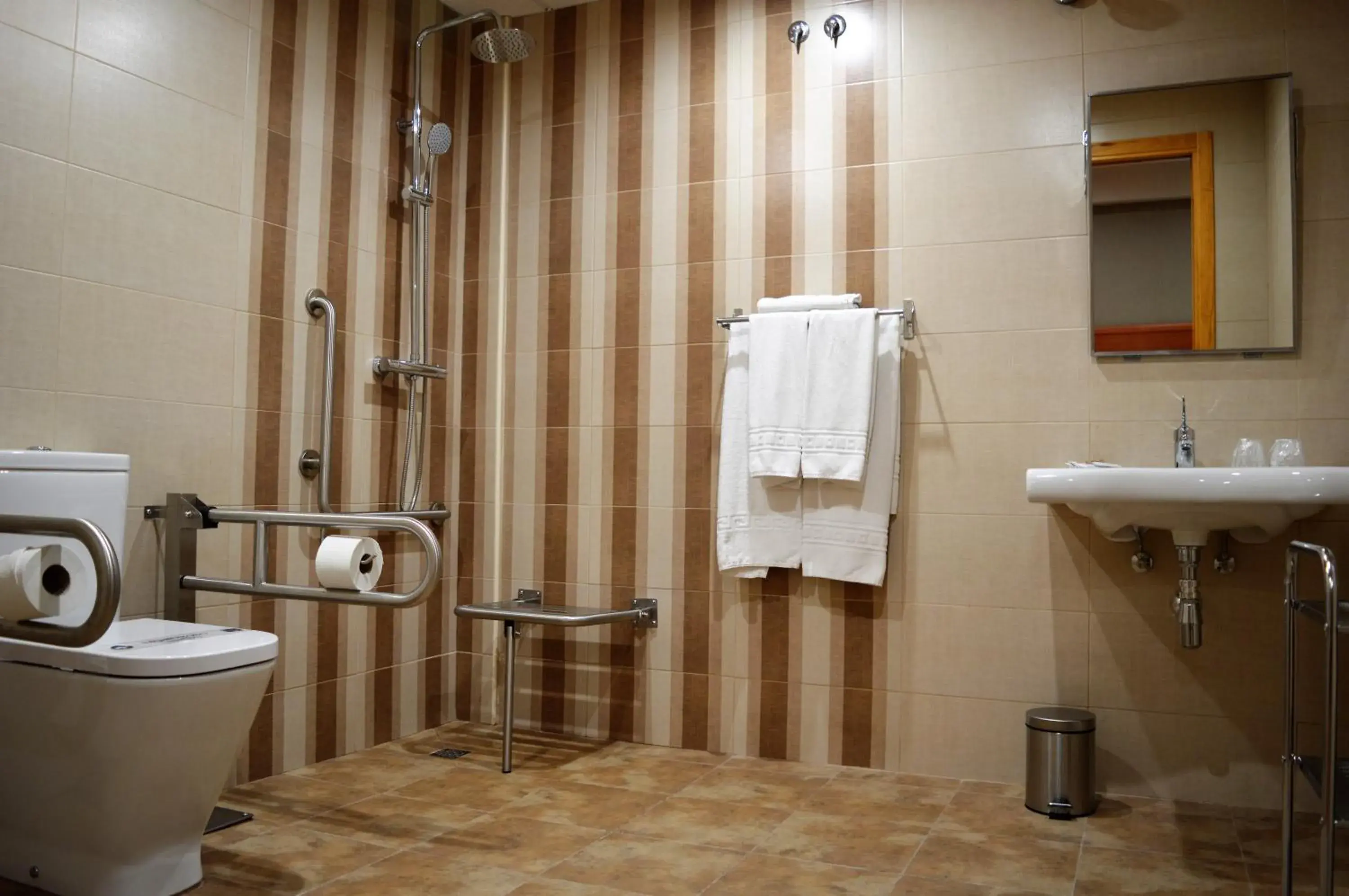 Shower, Bathroom in Hotel Ciudad de Plasencia