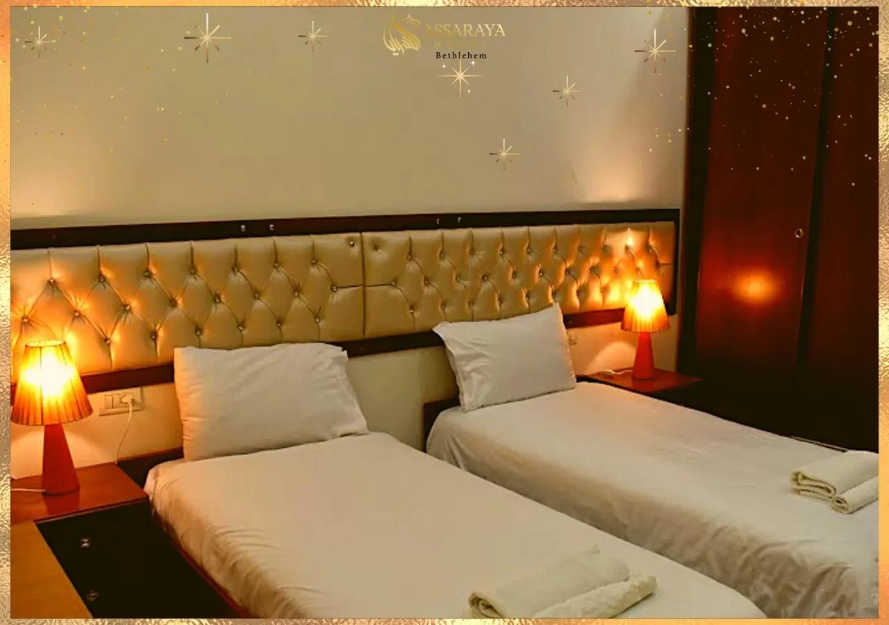 View (from property/room), Bed in Assaraya Palace Hotel