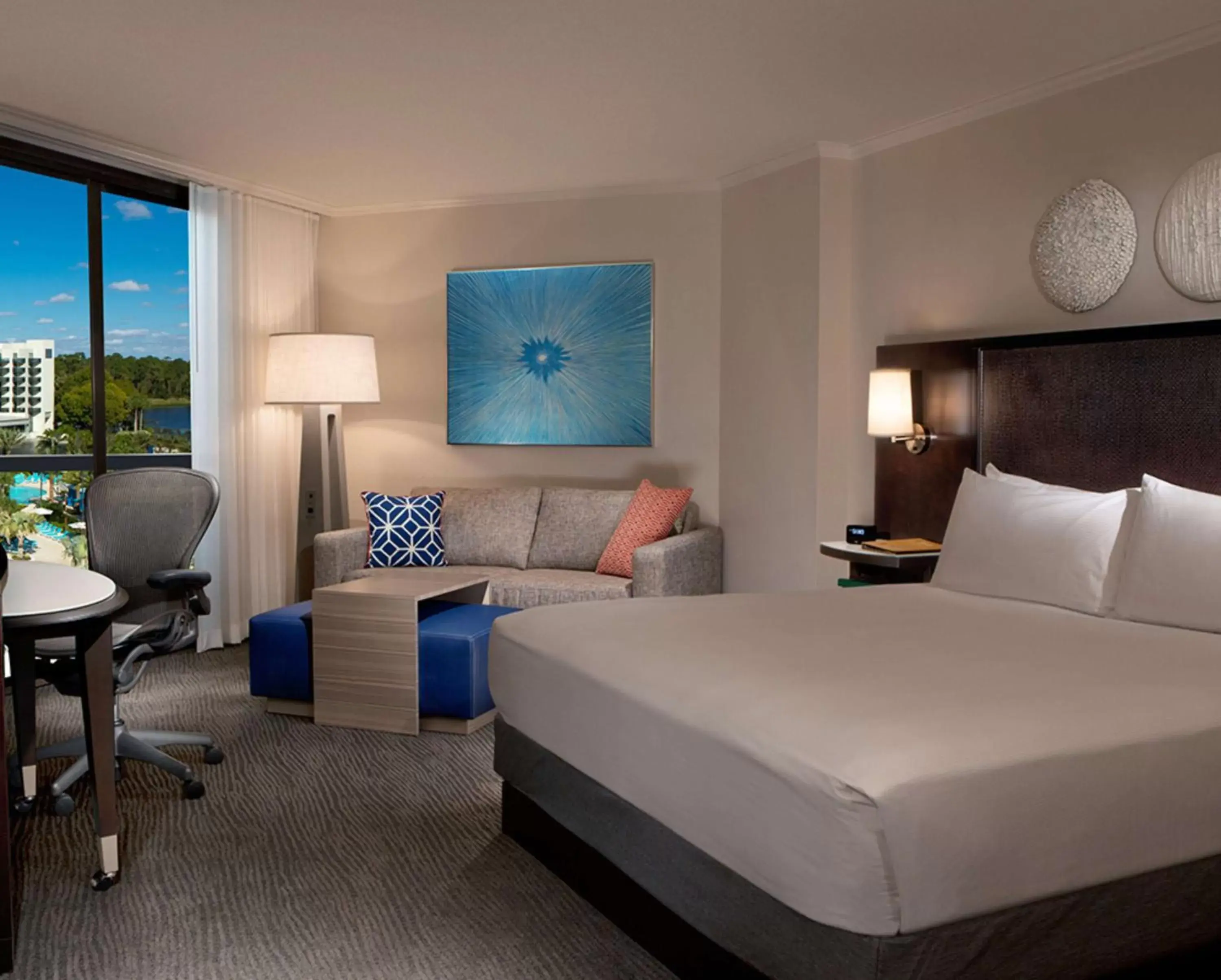 Bedroom in Hilton Orlando Buena Vista Palace - Disney Springs Area