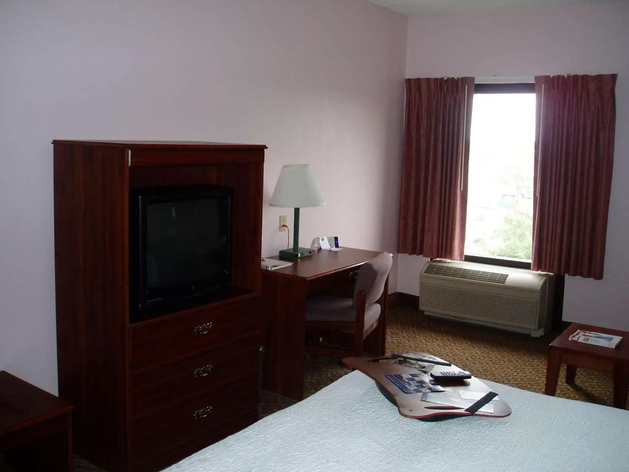 Bed, TV/Entertainment Center in Hampton Inn by Hilton Spring Hill